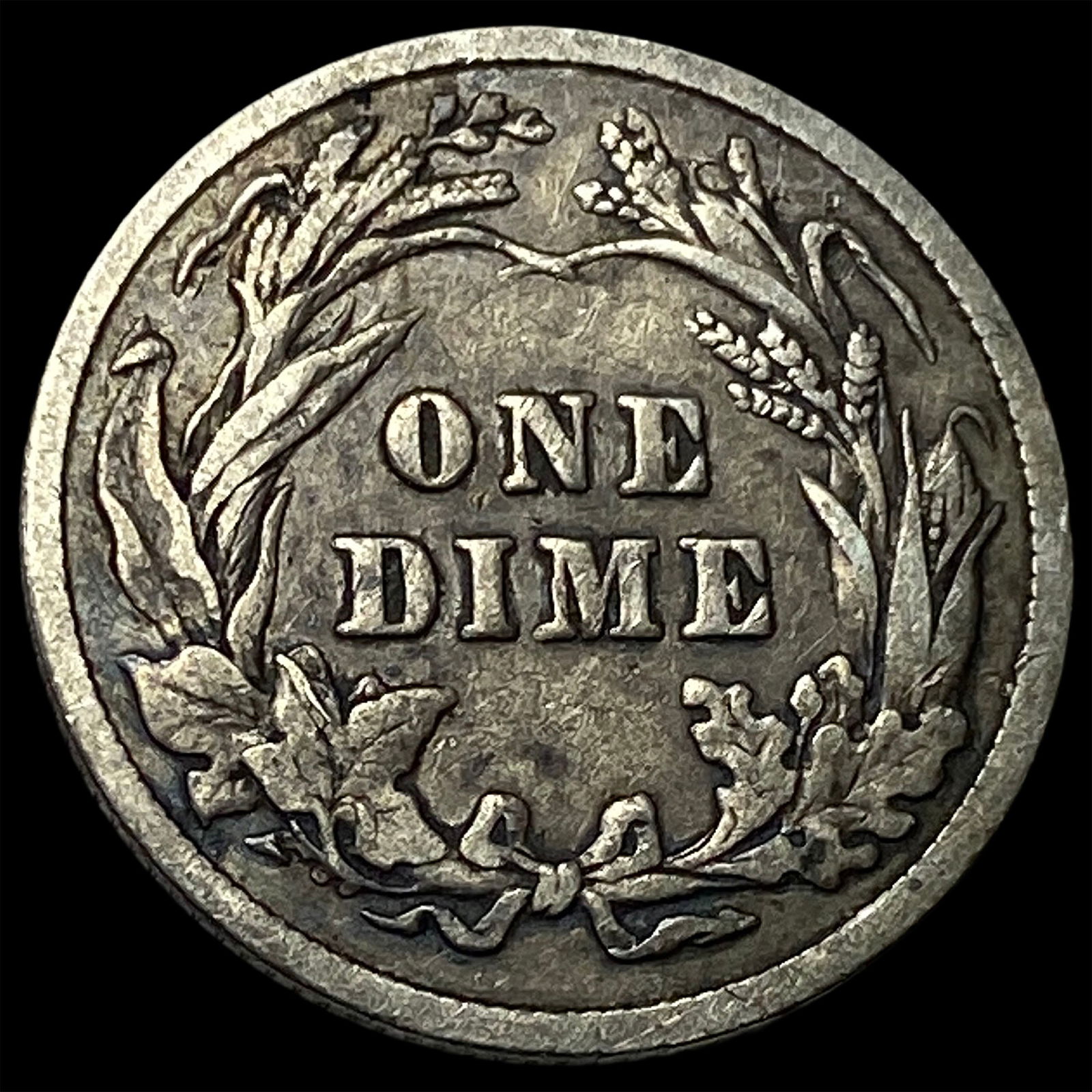 1902 Silver Barber Dime HIGH GRADE - 2