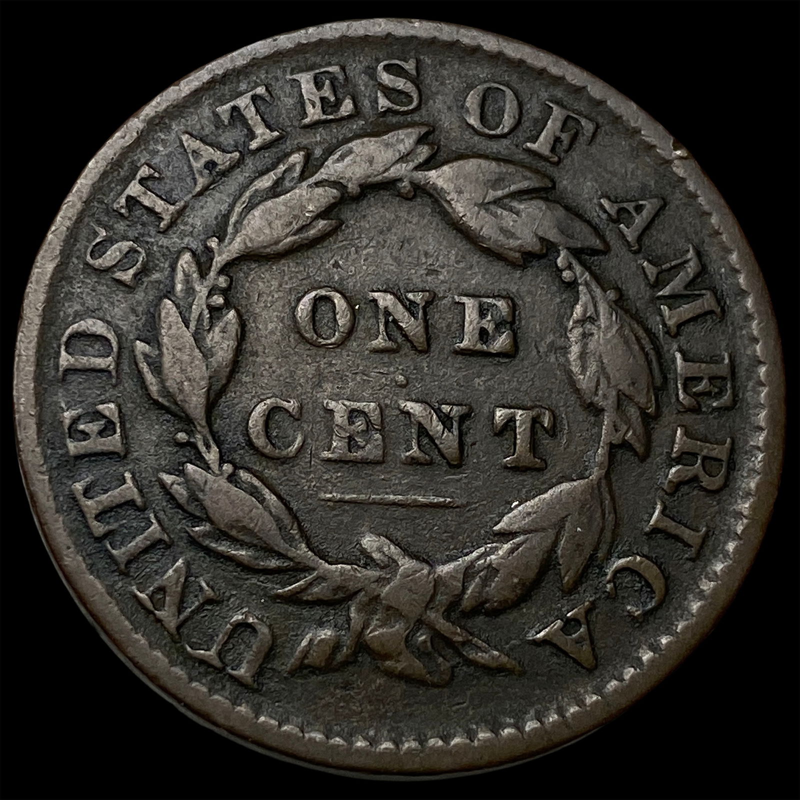1833 Coronet Head Large Cent LIGHTLY CIRCULATED - 2