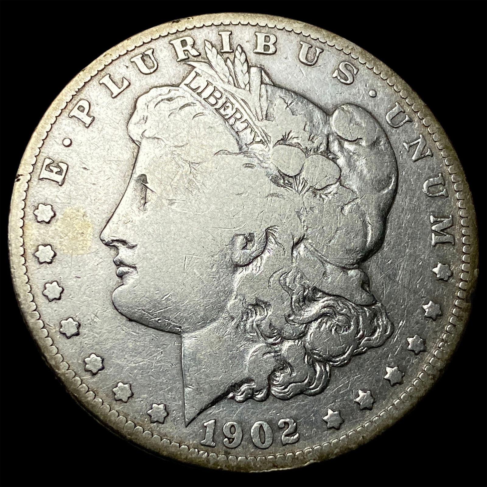 1902-S Silver Morgan Dollar NICELY CIRCULATED: 1902-S Silver Morgan Dollar NICELY CIRCULATED