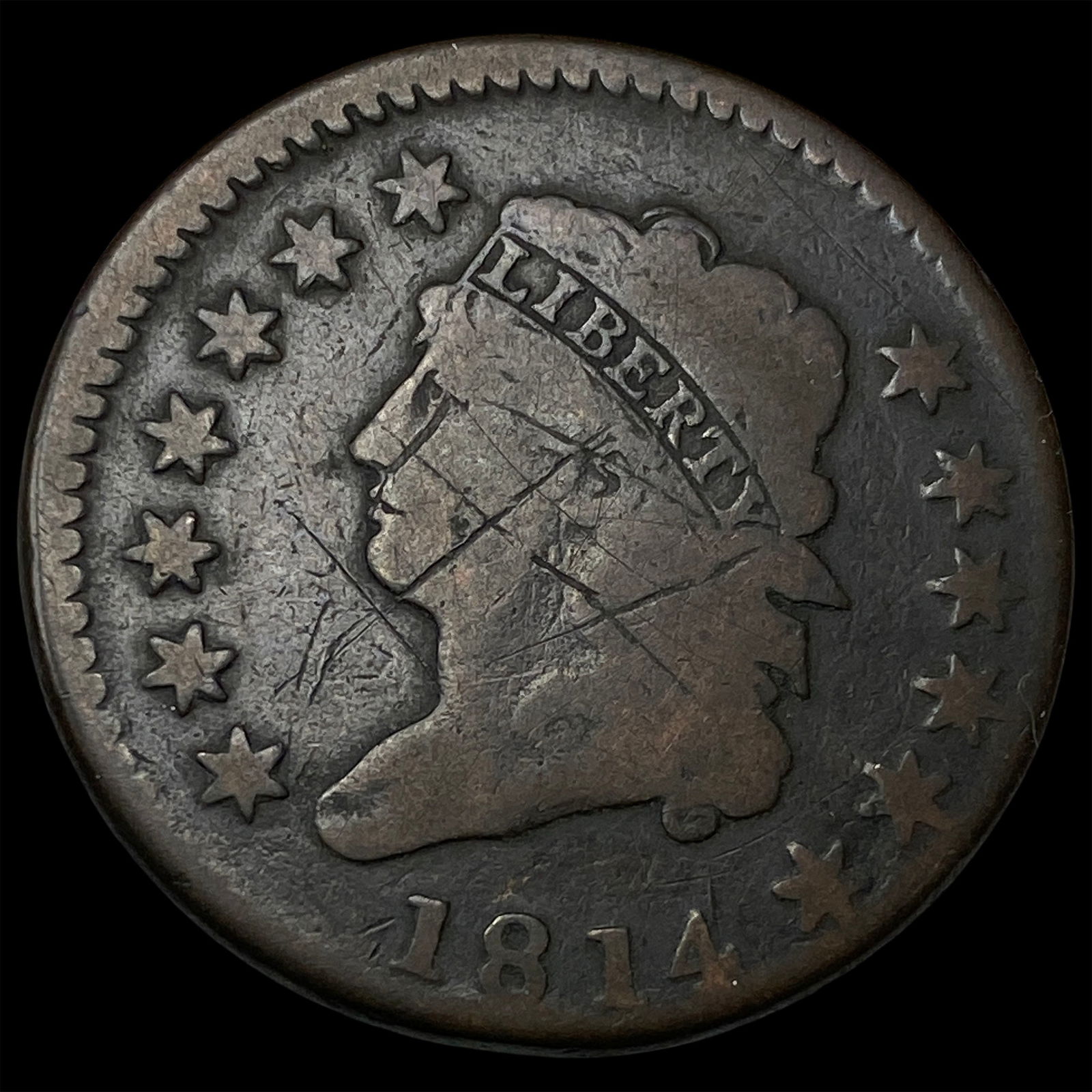 1814 Classic Head Large Cent HIGH GRADE: 1814 Classic Head Large Cent HIGH GRADE