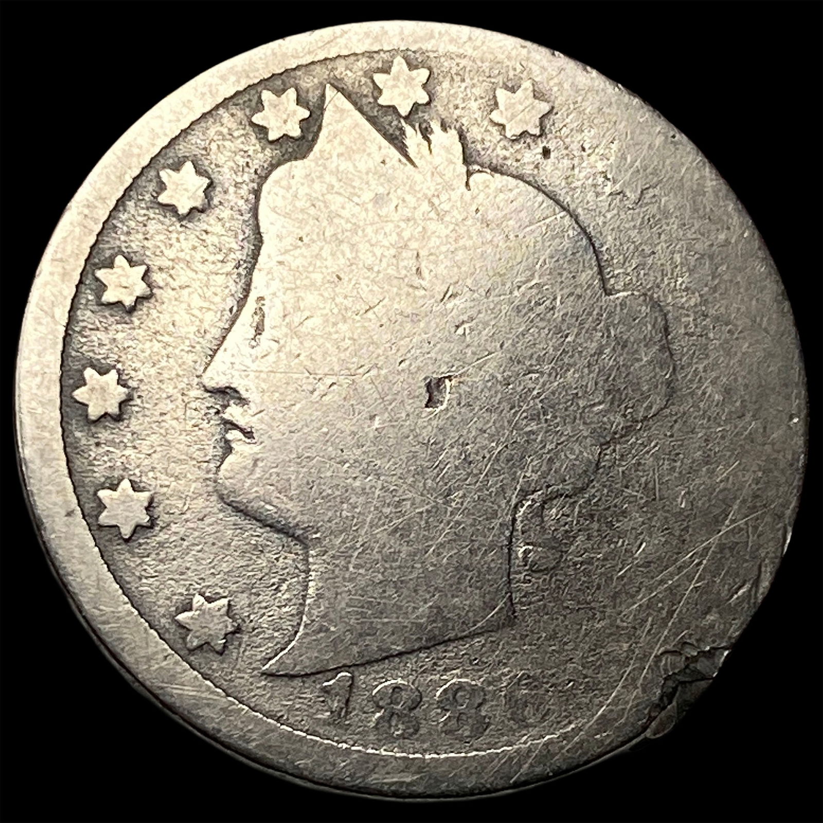 1886 Liberty Head Nickel NICELY CIRCULATED (1 of 2)