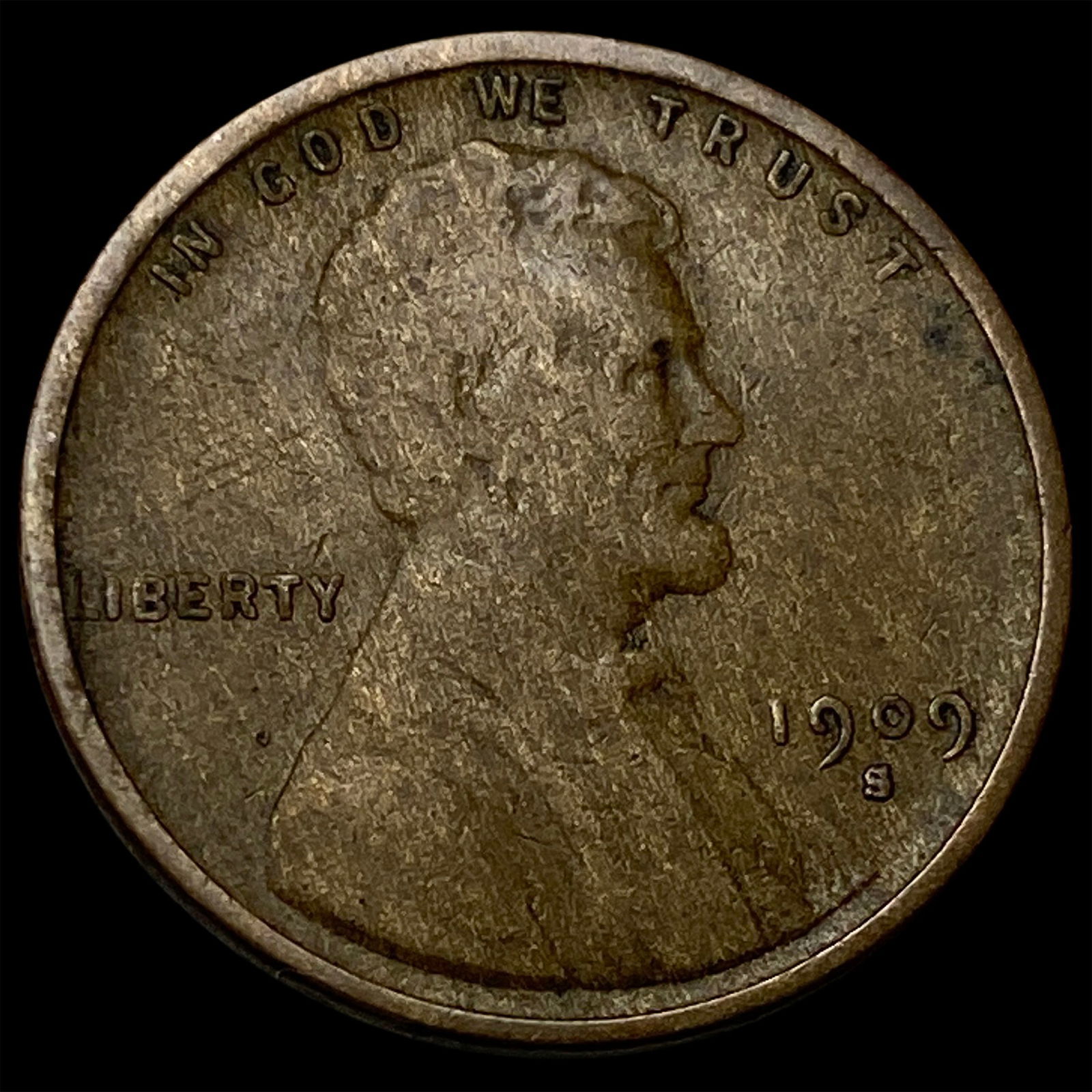 1909-S Lincoln Wheat Cent LIGHTLY CIRCULATED (1 of 2)