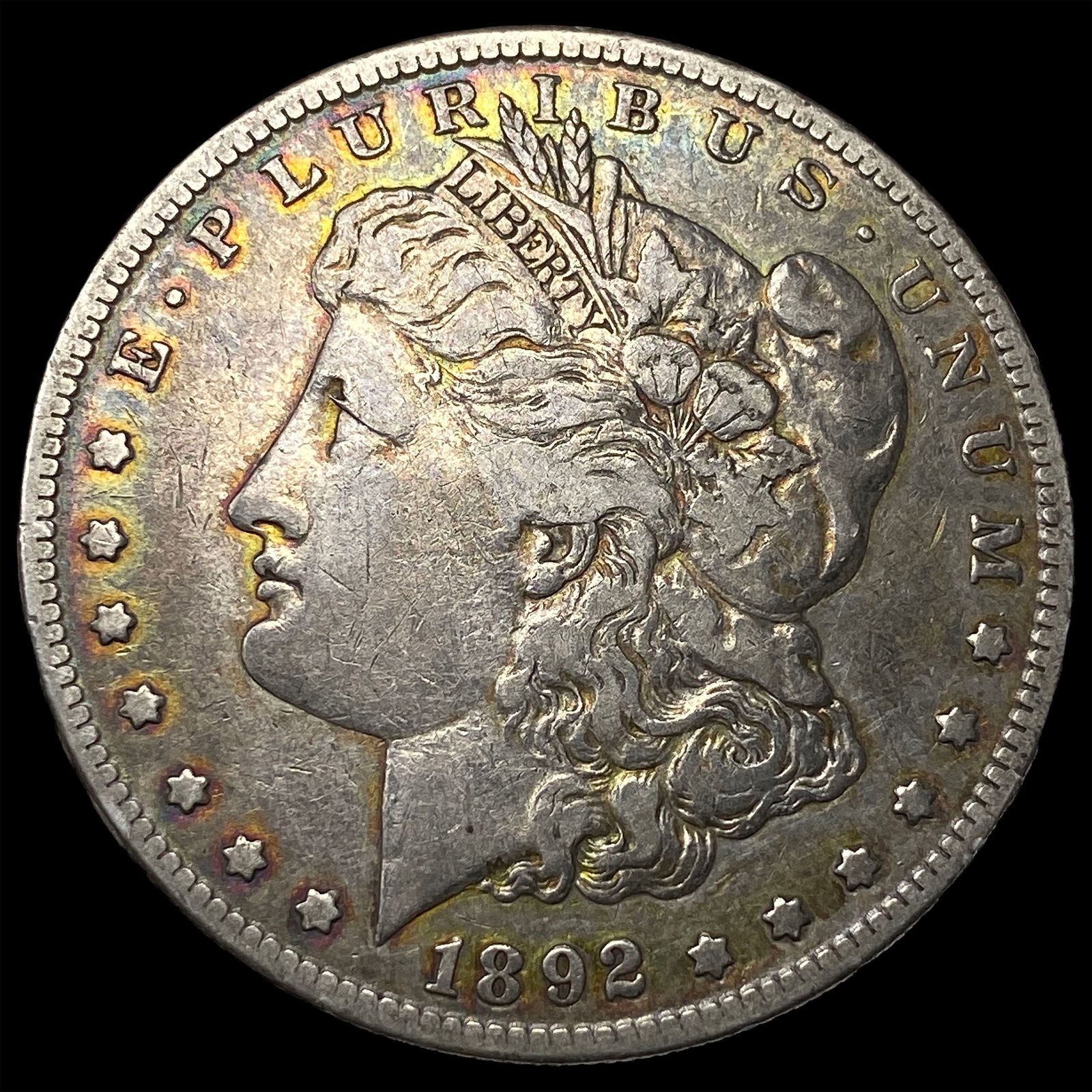 1892-S Silver Morgan Dollar ABOUT UNCIRCULATED (1 of 2)