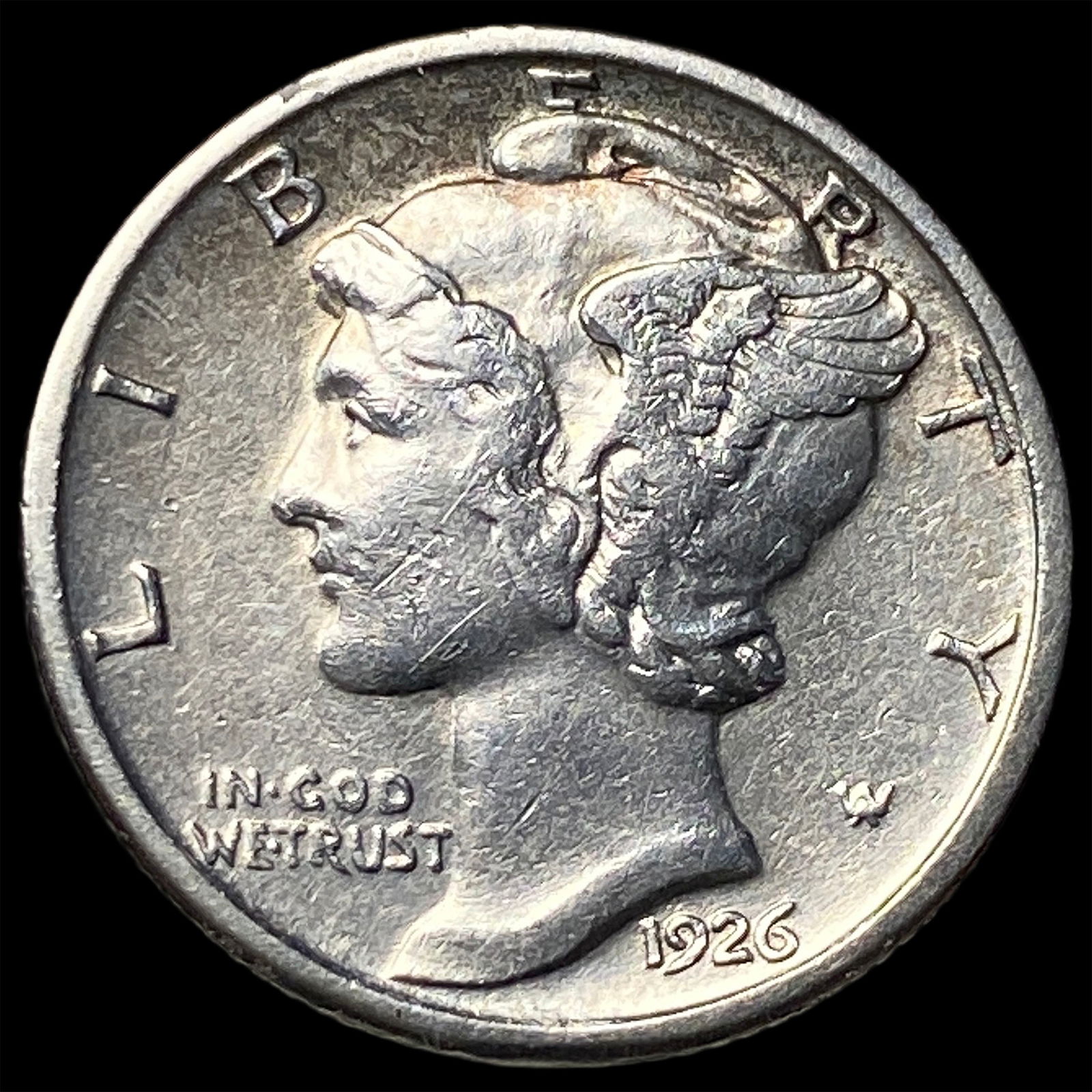1926-D Silver Mercury Dime CLOSELY UNCIRCULATED: 1926-D Silver Mercury Dime CLOSELY UNCIRCULATED