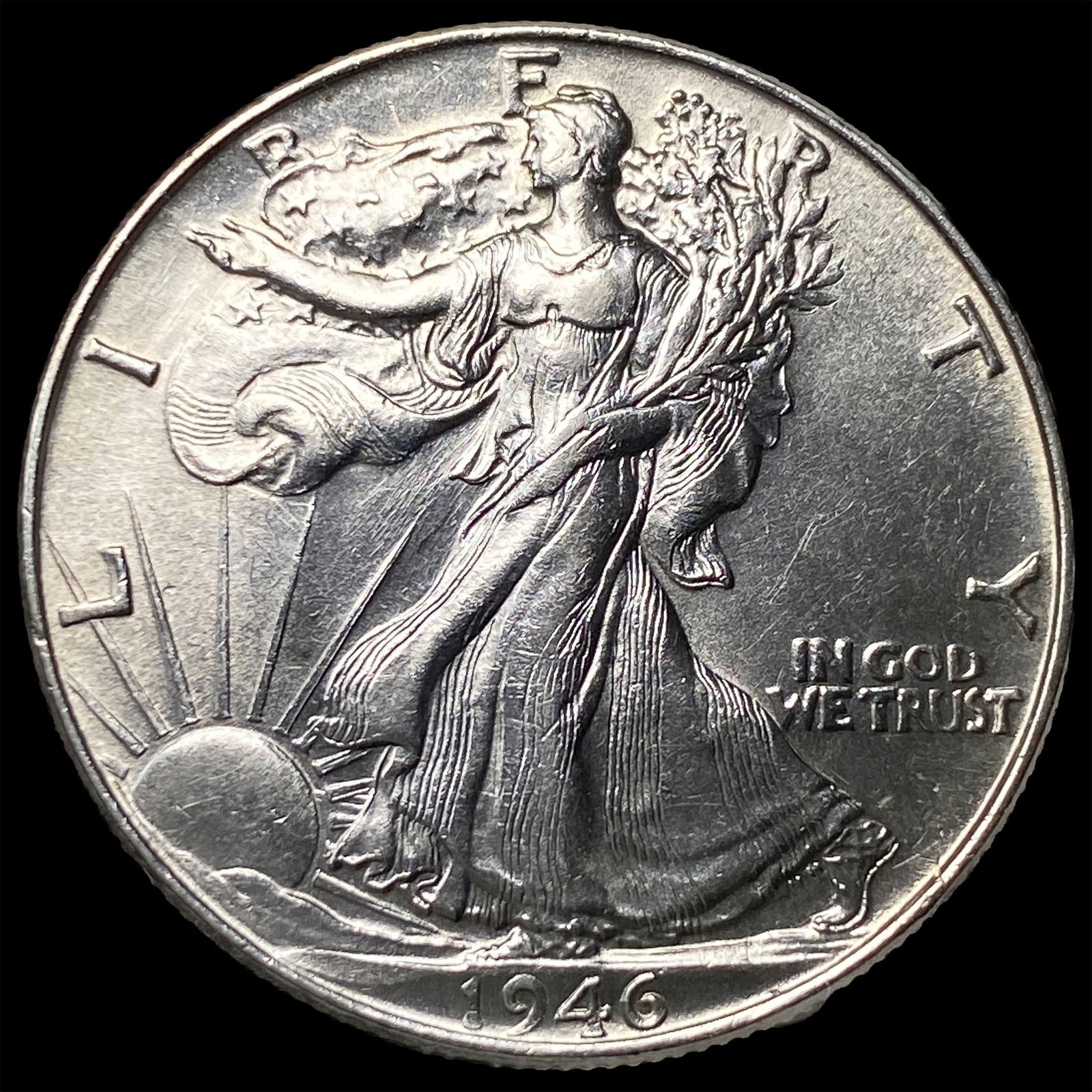 1946 Silver Walking Liberty Half Dollar UNCIRCULATED: 1946 Silver Walking Liberty Half Dollar UNCIRCULATED