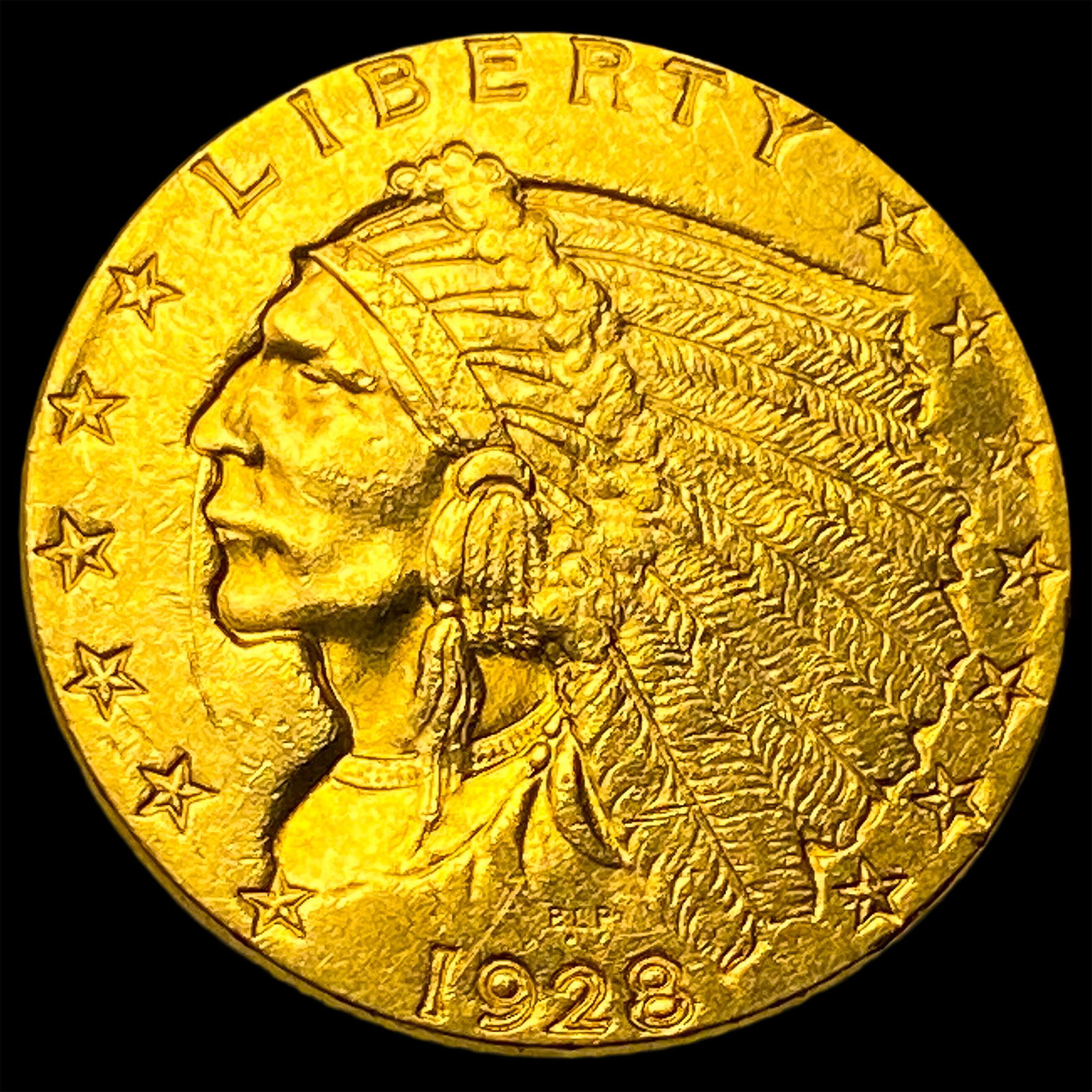 1928 Indian Head Gold $2.50 Quarter Eagle UNCIRCULATED: 1928 Indian Head Gold $2.50 Quarter Eagle UNCIRCULATED