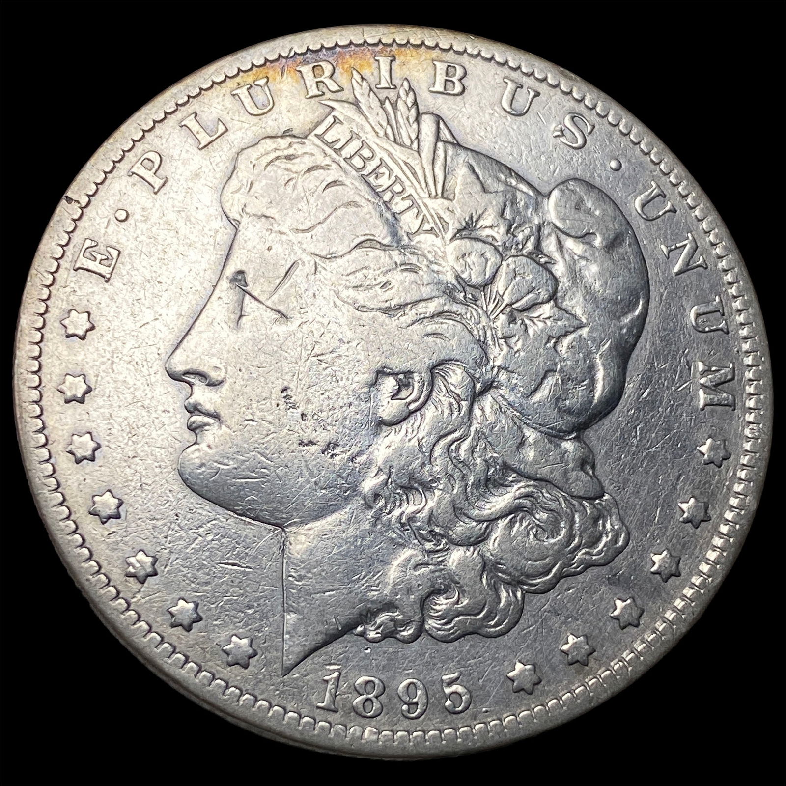 1895-S Silver Morgan Dollar ABOUT UNCIRCULATED: 1895-S Silver Morgan Dollar ABOUT UNCIRCULATED