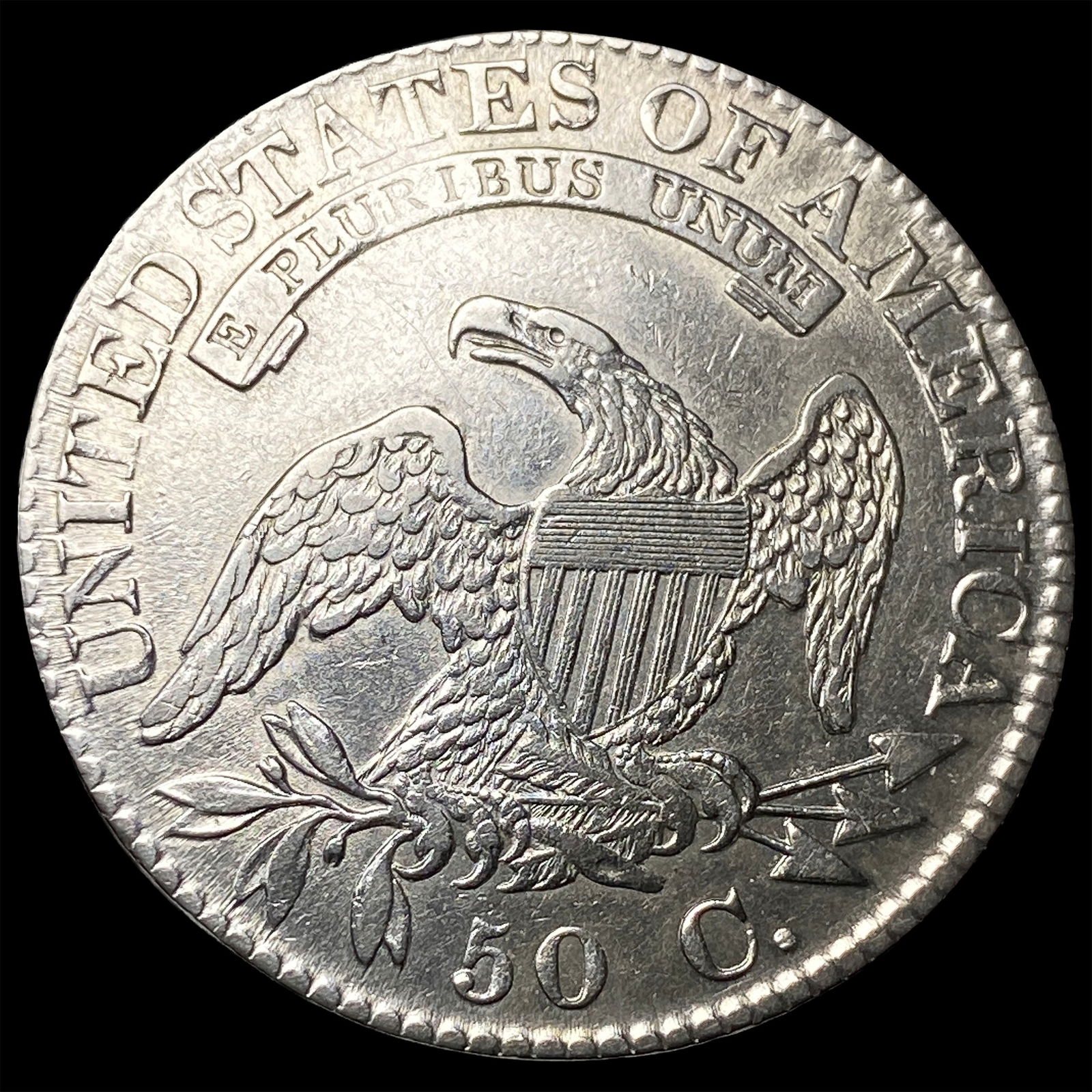 1824 Capped Bust Half Dollar CLOSELY UNCIRCULATED - 2