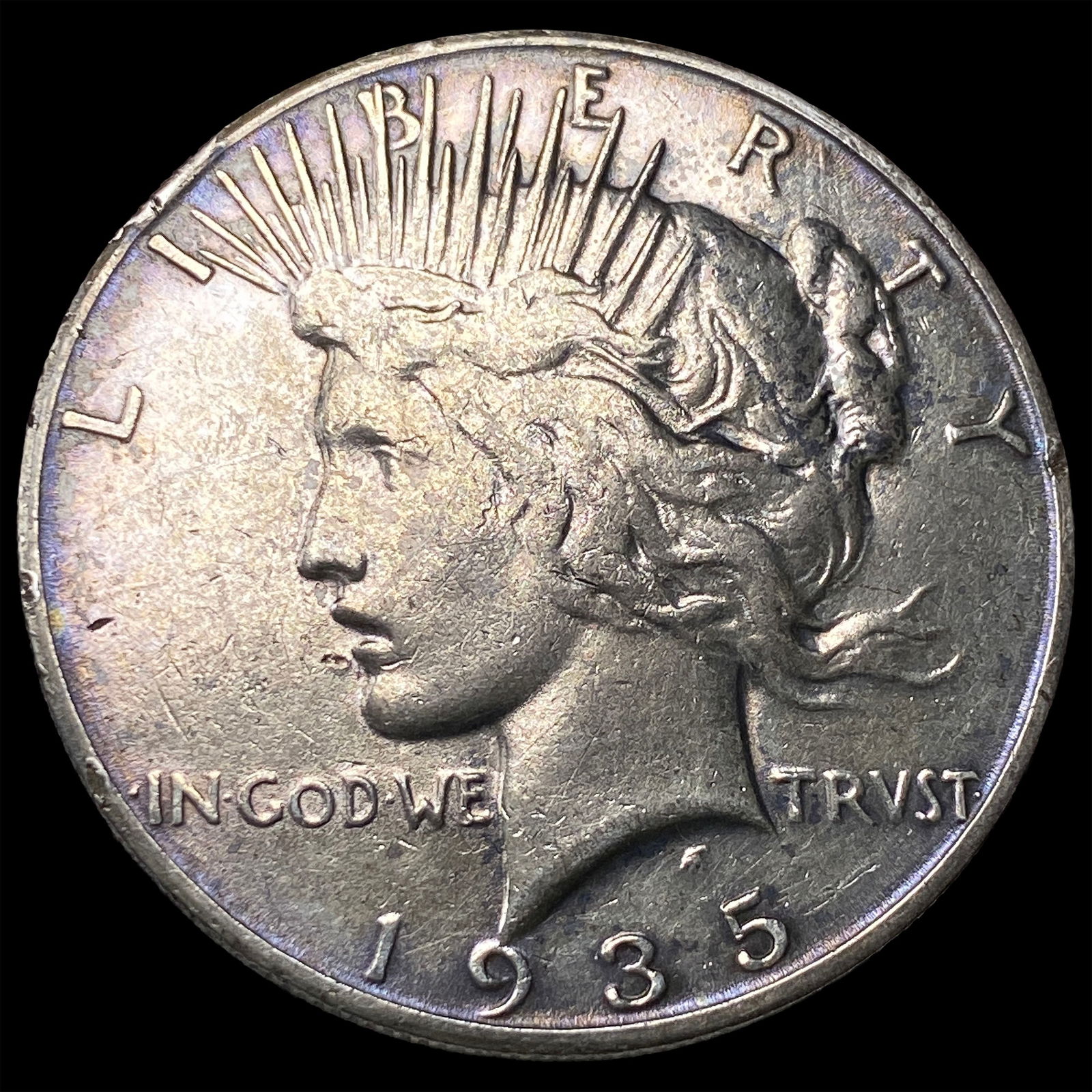 1935-S Silver Peace Dollar CLOSELY UNCIRCULATED: 1935-S Silver Peace Dollar CLOSELY UNCIRCULATED