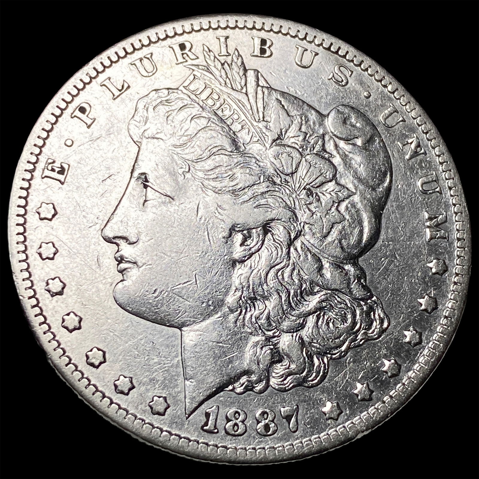1887-S Silver Morgan Dollar CLOSELY UNCIRCULATED: 1887-S Silver Morgan Dollar CLOSELY UNCIRCULATED
