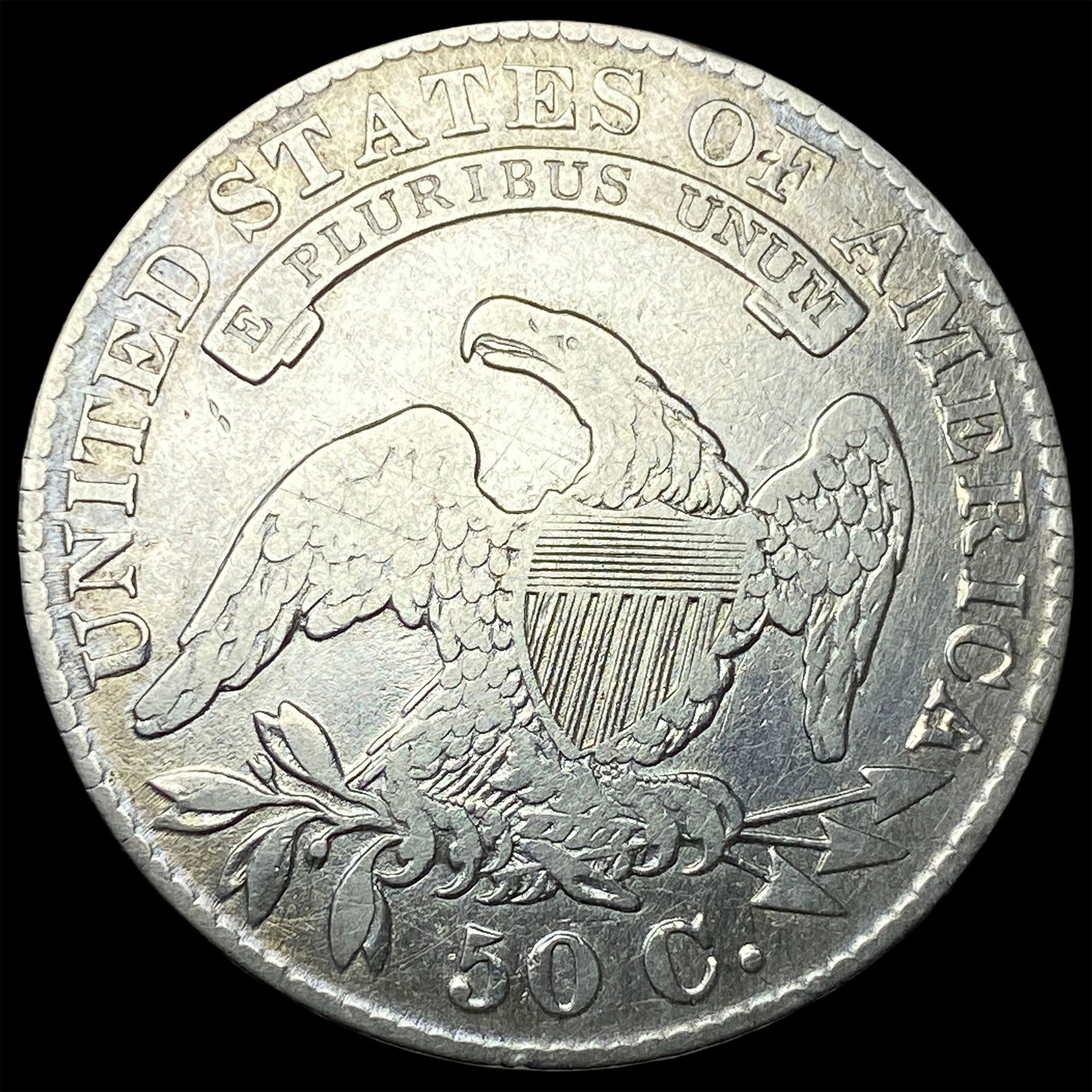 1830 Capped Bust Half Dollar LIGHTLY CIRCULATED - 2