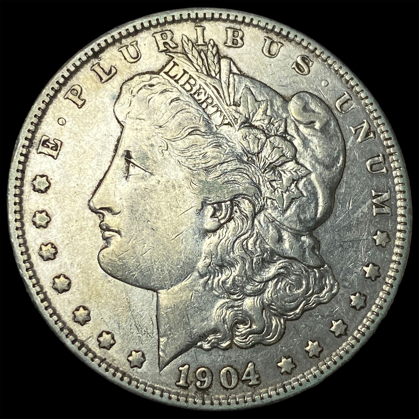 1904 Morgan Silver Dollar NEARLY UNCIRCULATED: 1904 Morgan Silver Dollar NEARLY UNCIRCULATED