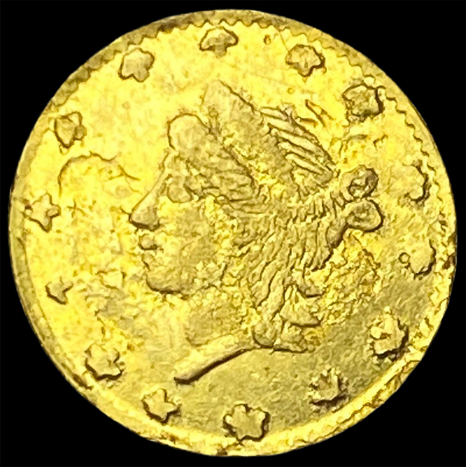 1864 Gold 1/4 Dollar California Fractional HIGH GRADE (1 of 2)