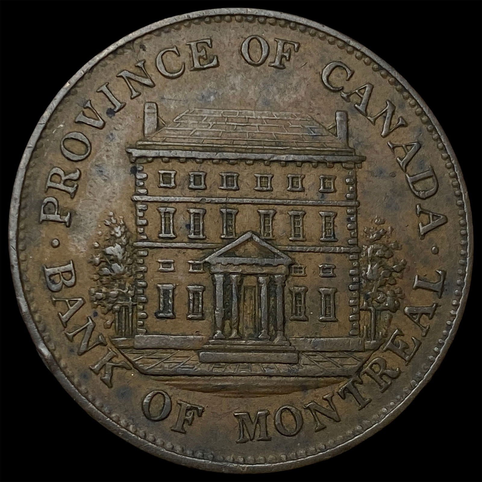 1844 Montreal Canada Half Penny NEARLY UNCIRCULATED: 1844 Montreal Canada Half Penny NEARLY UNCIRCULATED