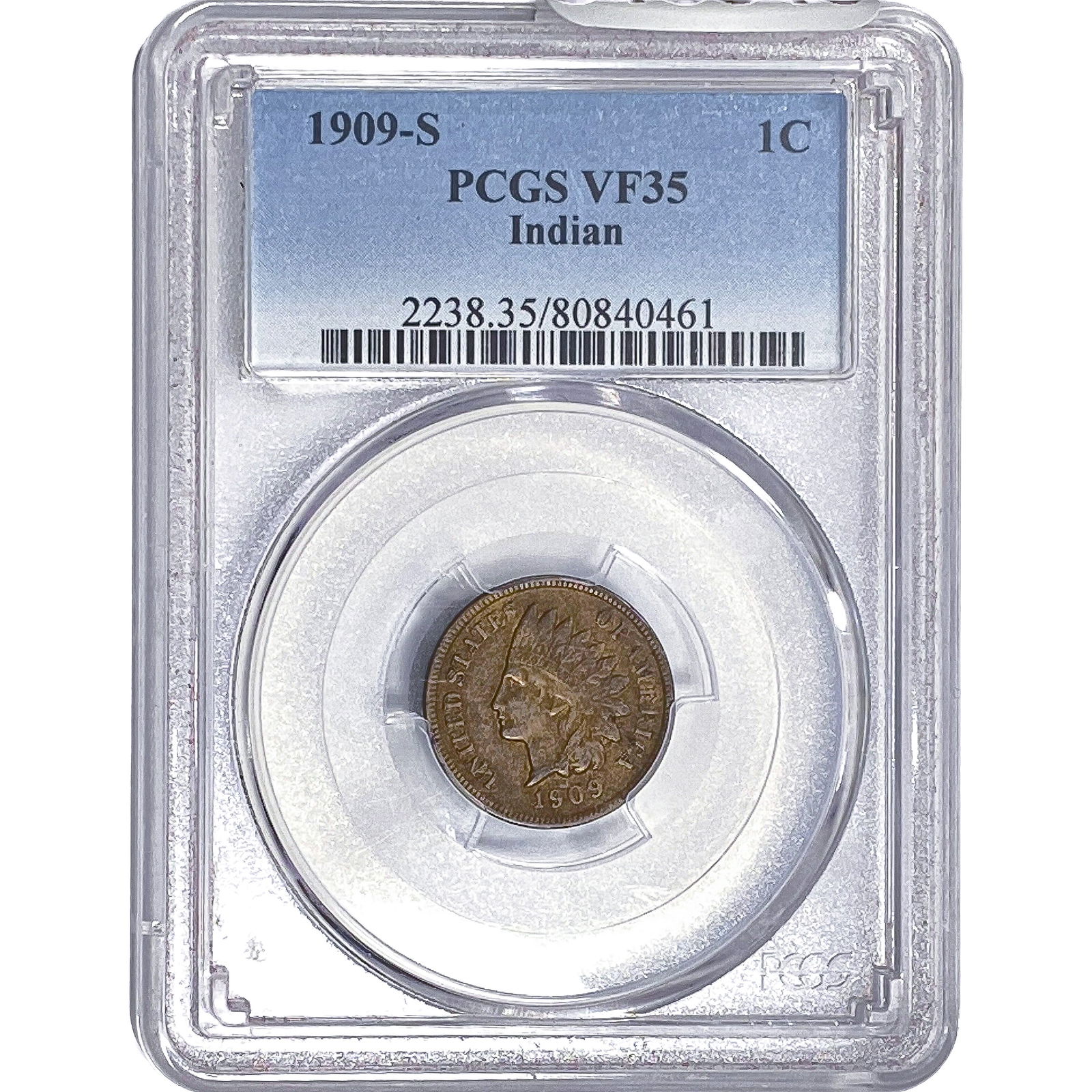 1909-S Indian Head Cent PCGS VF35 (1 of 2)