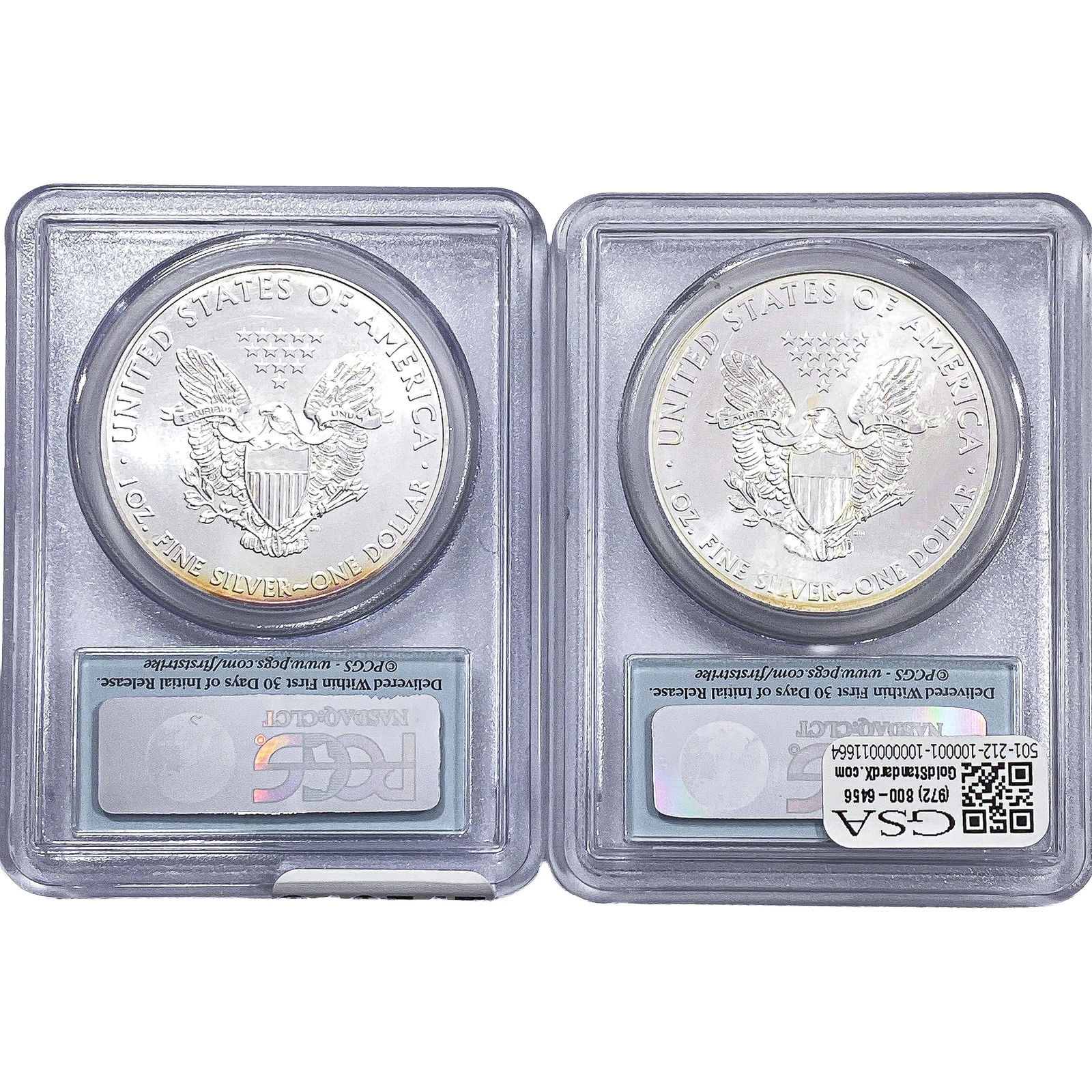 [2 Coins] 2013 Silver Eagle PCGS MS69 - 2