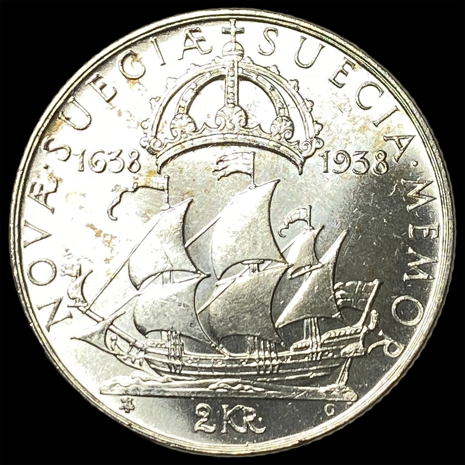 Sweden Silver 2 Kronor UNCIRCULATED - 2