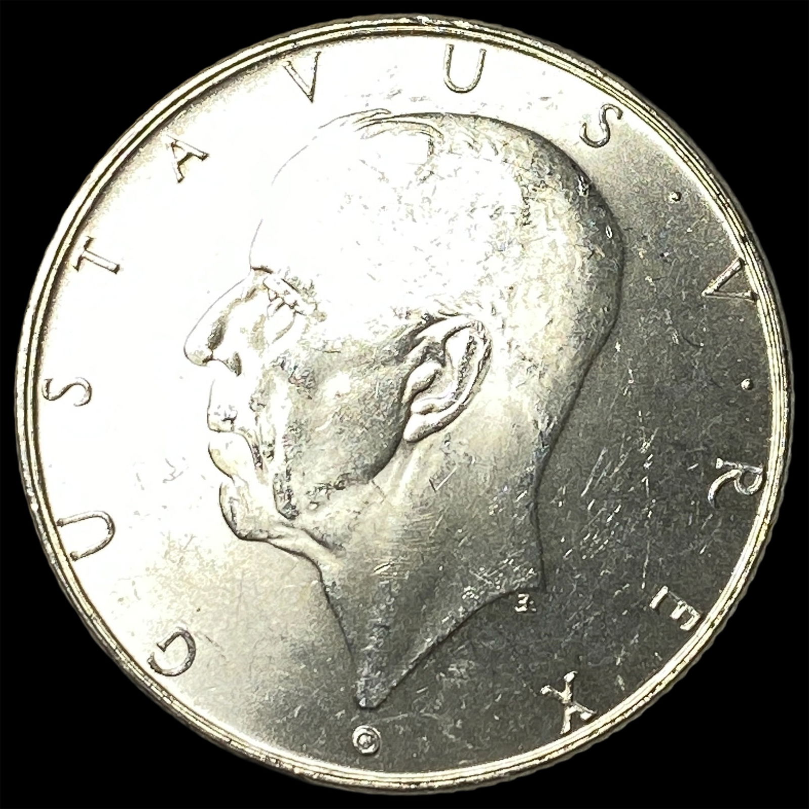 1938 Sweden Silver 2 Kronor UNCIRCULATED: 1938 Sweden Silver 2 Kronor UNCIRCULATED