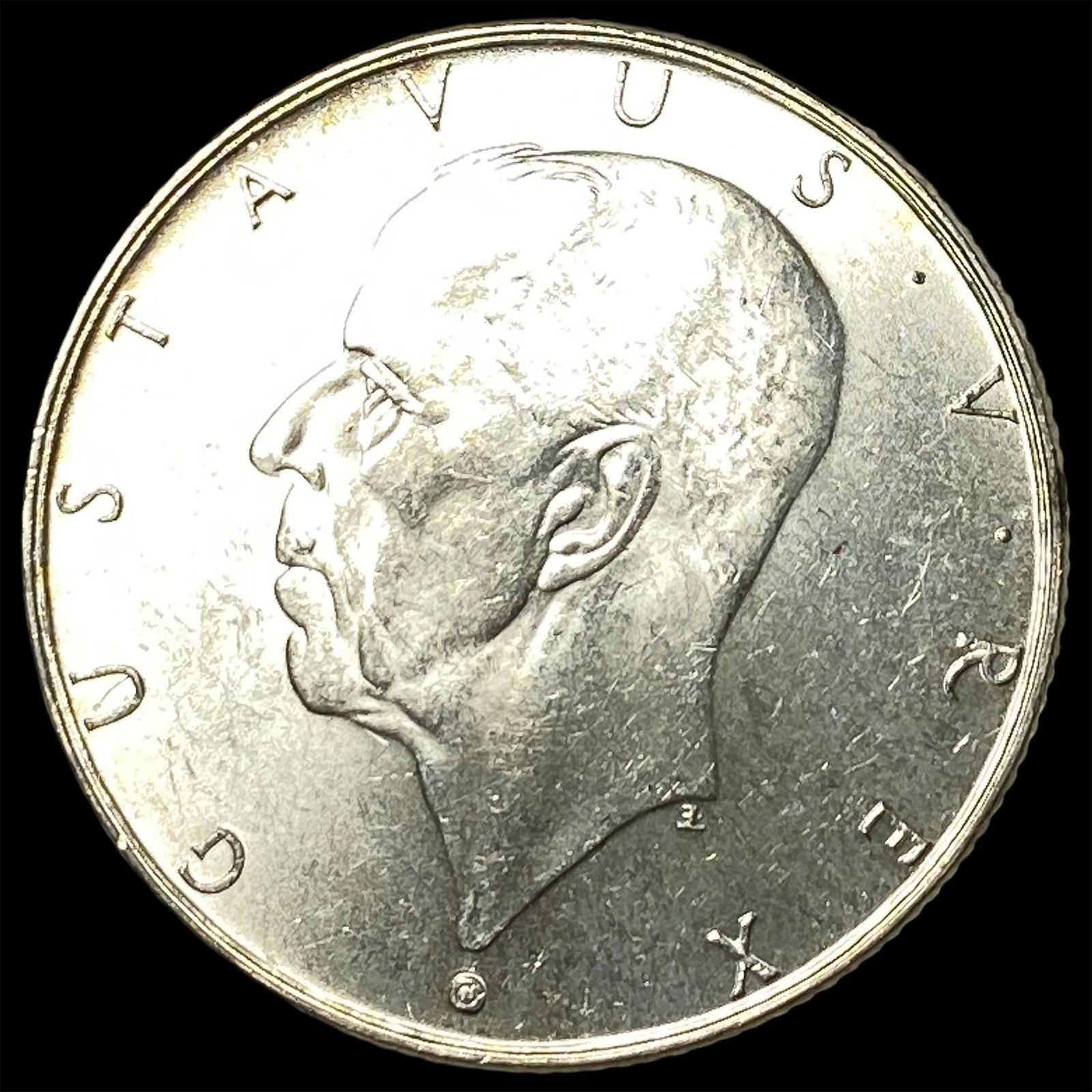 1938 Sweden Silver 2 Kronor UNCIRCULATED: 1938 Sweden Silver 2 Kronor UNCIRCULATED