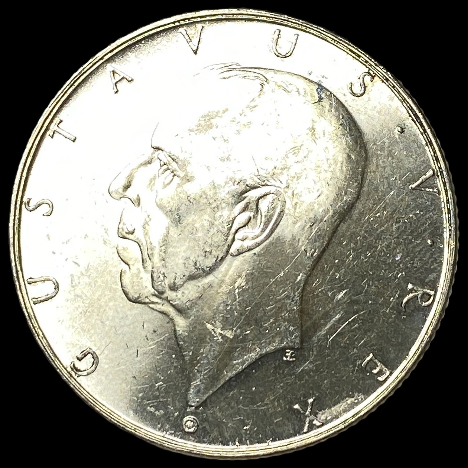 1938 Sweden Silver 2 Kronor UNCIRCULATED: 1938 Sweden Silver 2 Kronor UNCIRCULATED