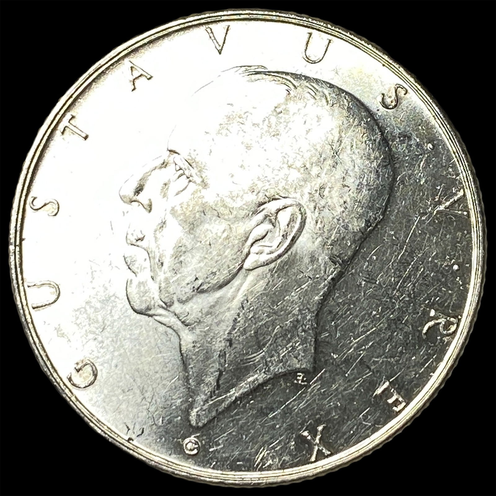 1938 Sweden Silver 2 Kronor UNCIRCULATED: 1938 Sweden Silver 2 Kronor UNCIRCULATED