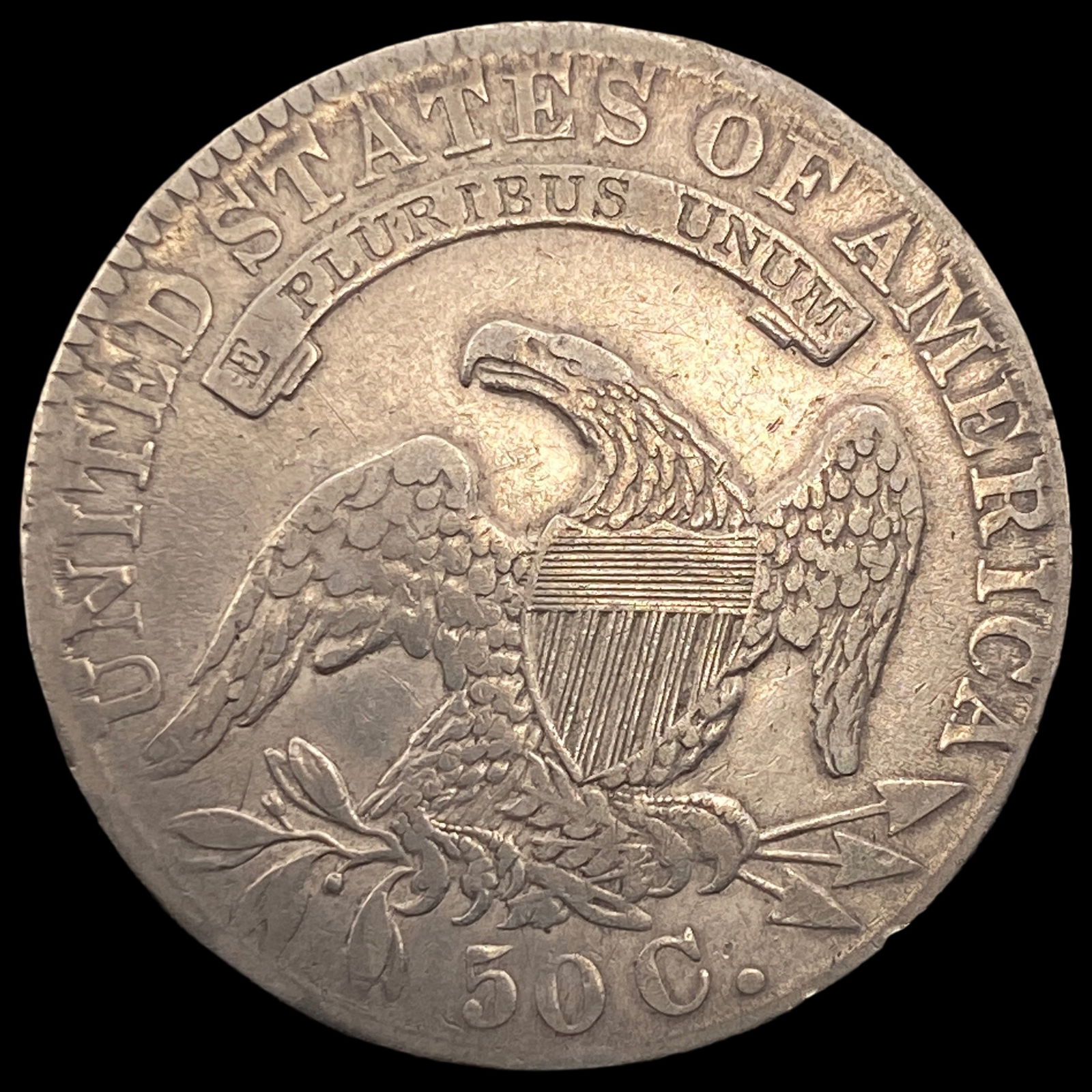 1833 Capped Bust Half Dollar CLOSELY UNCIRCULATED - 2