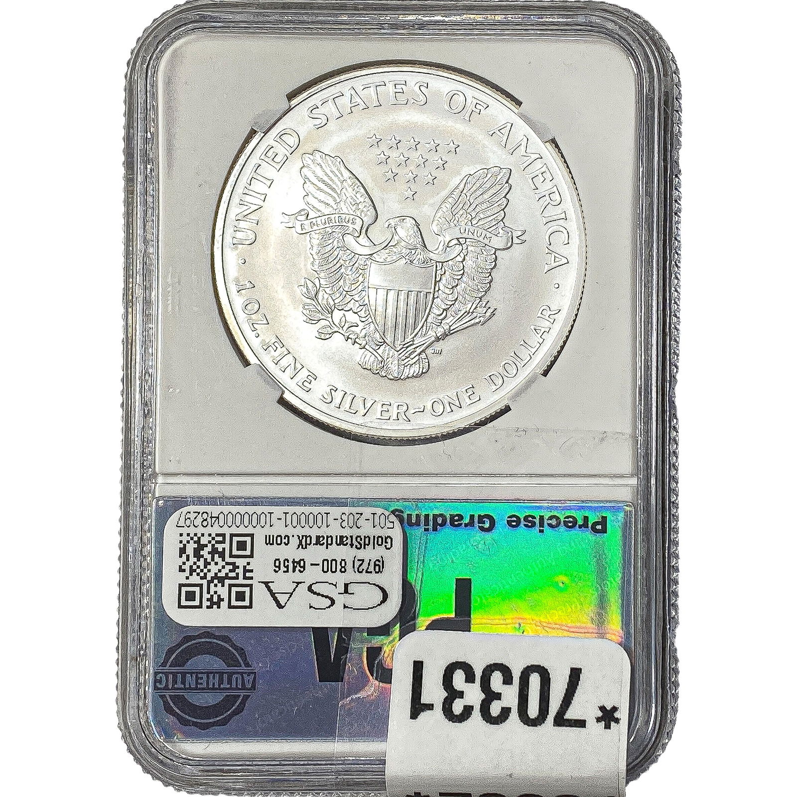2003 Silver Eagle PGA MS70 - 2