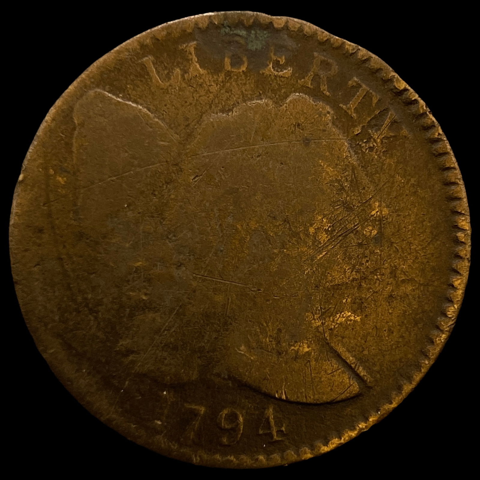 1794 Liberty Cap Large Cent HIGH GRADE: 1794 Liberty Cap Large Cent HIGH GRADE