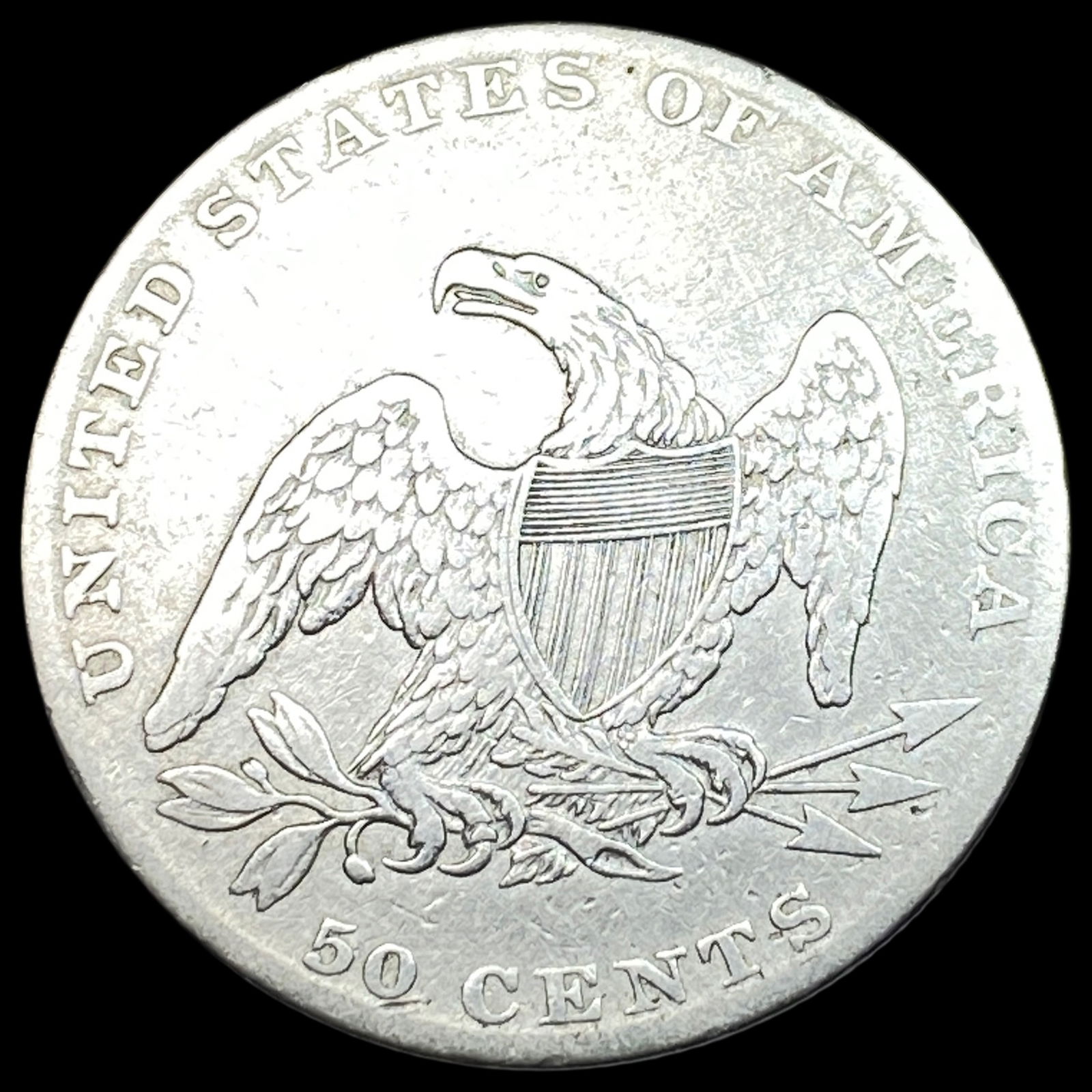 1837 Capped Bust Half Dollar ABOUT UNCIRCULATED - 2