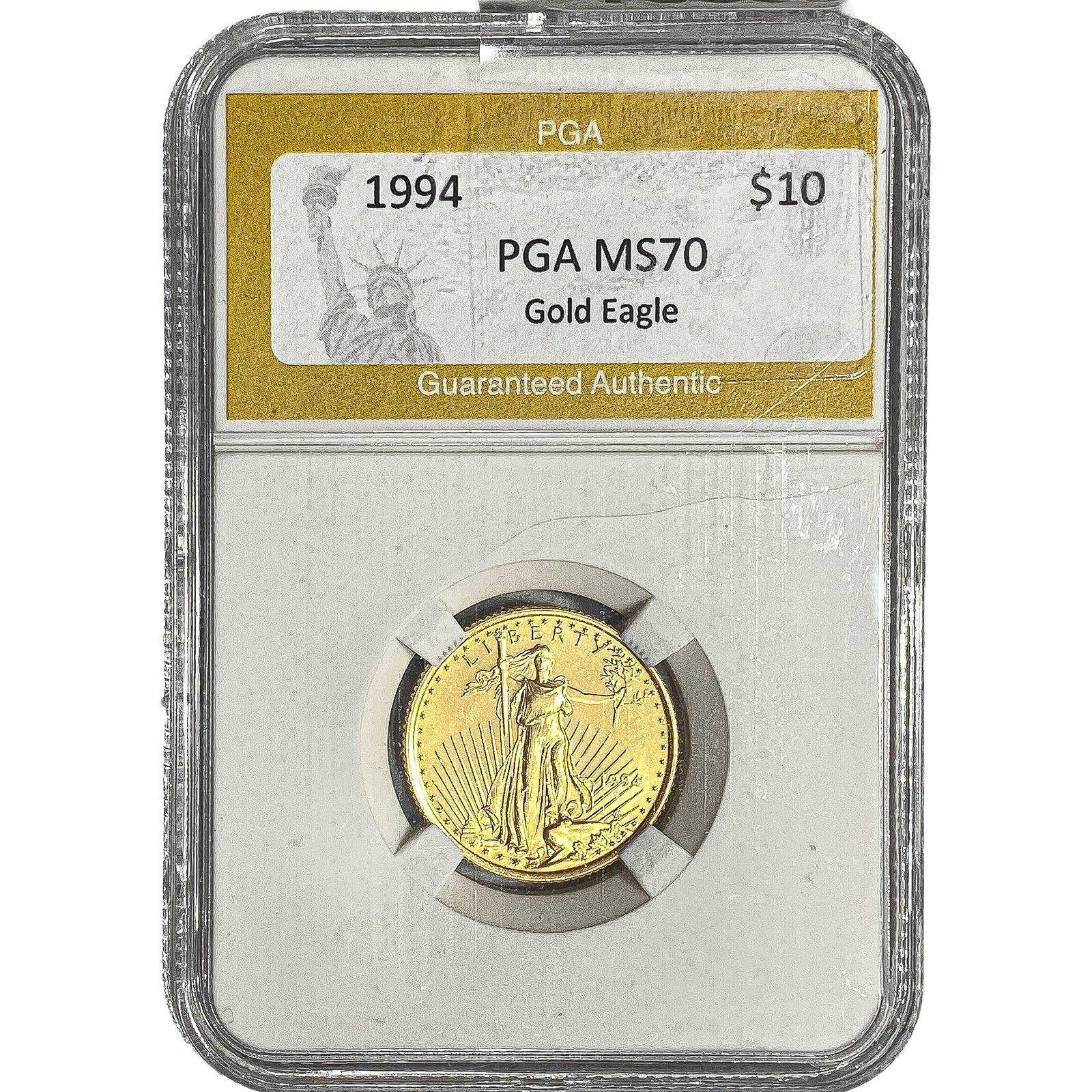 1994 1/4oz $10 Gold Eagle PGA MS70: 1994 1/4oz $10 Gold Eagle PGA MS70