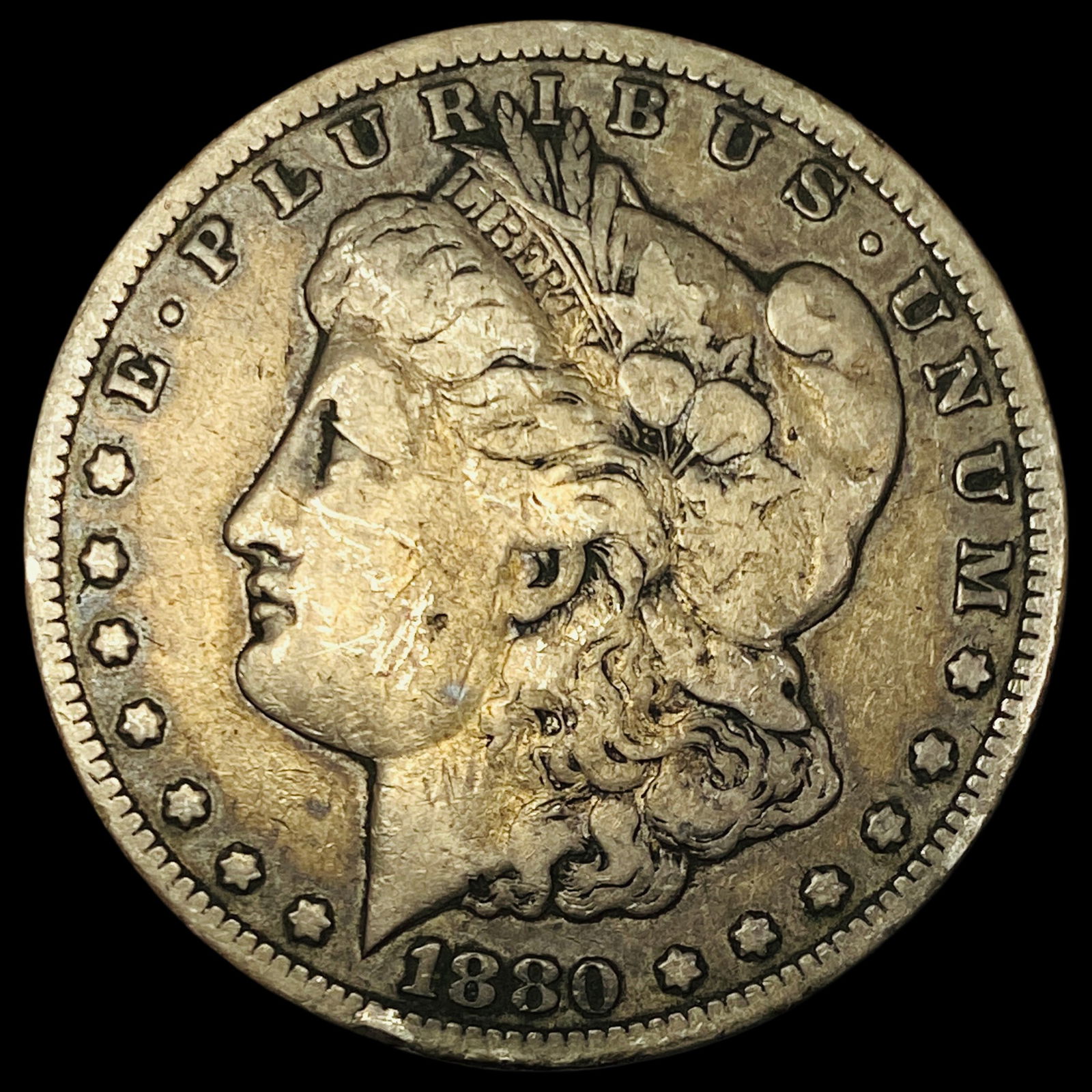 1880-CC Silver Morgan Dollar LIGHTLY CIRCULATED (1 of 2)