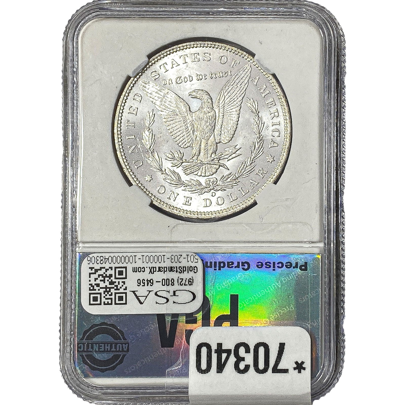 1887-O Morgan Silver Dollar PGA MS64 - 2