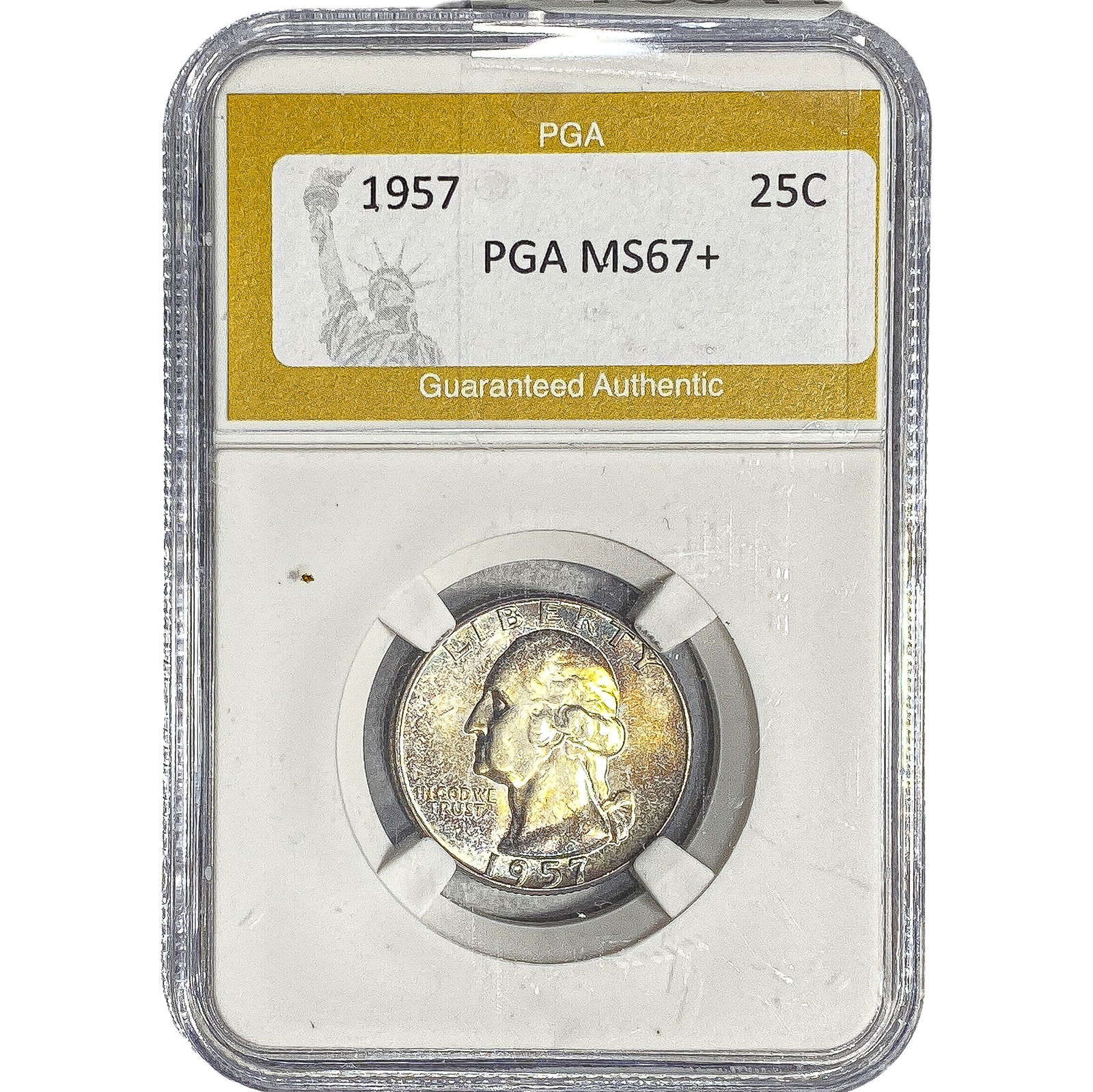 1957 Washington Silver Quarter PGA MS67+: 1957 Washington Silver Quarter PGA MS67+