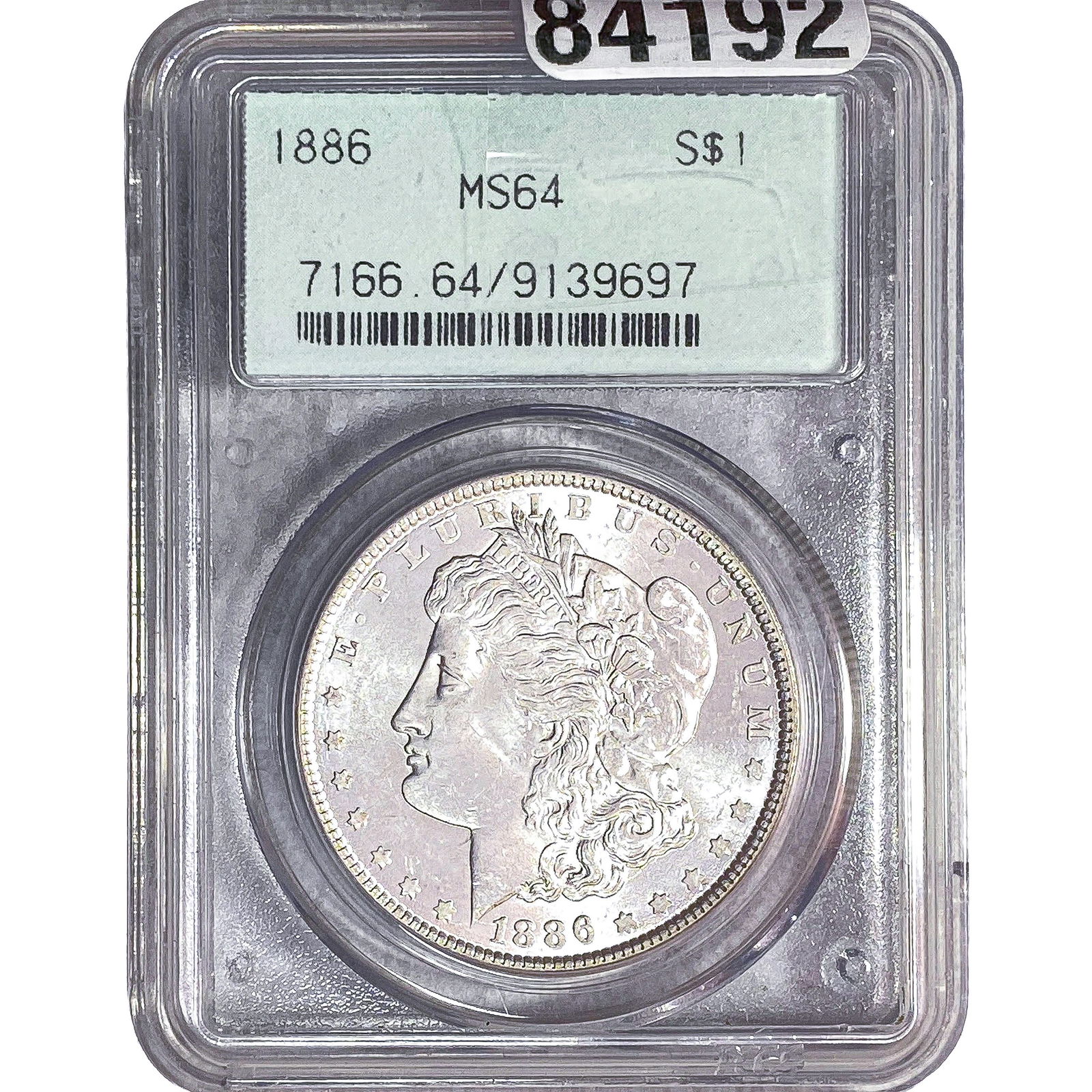 1886 Morgan Silver Dollar PCGS MS64: 1886 Morgan Silver Dollar PCGS MS64