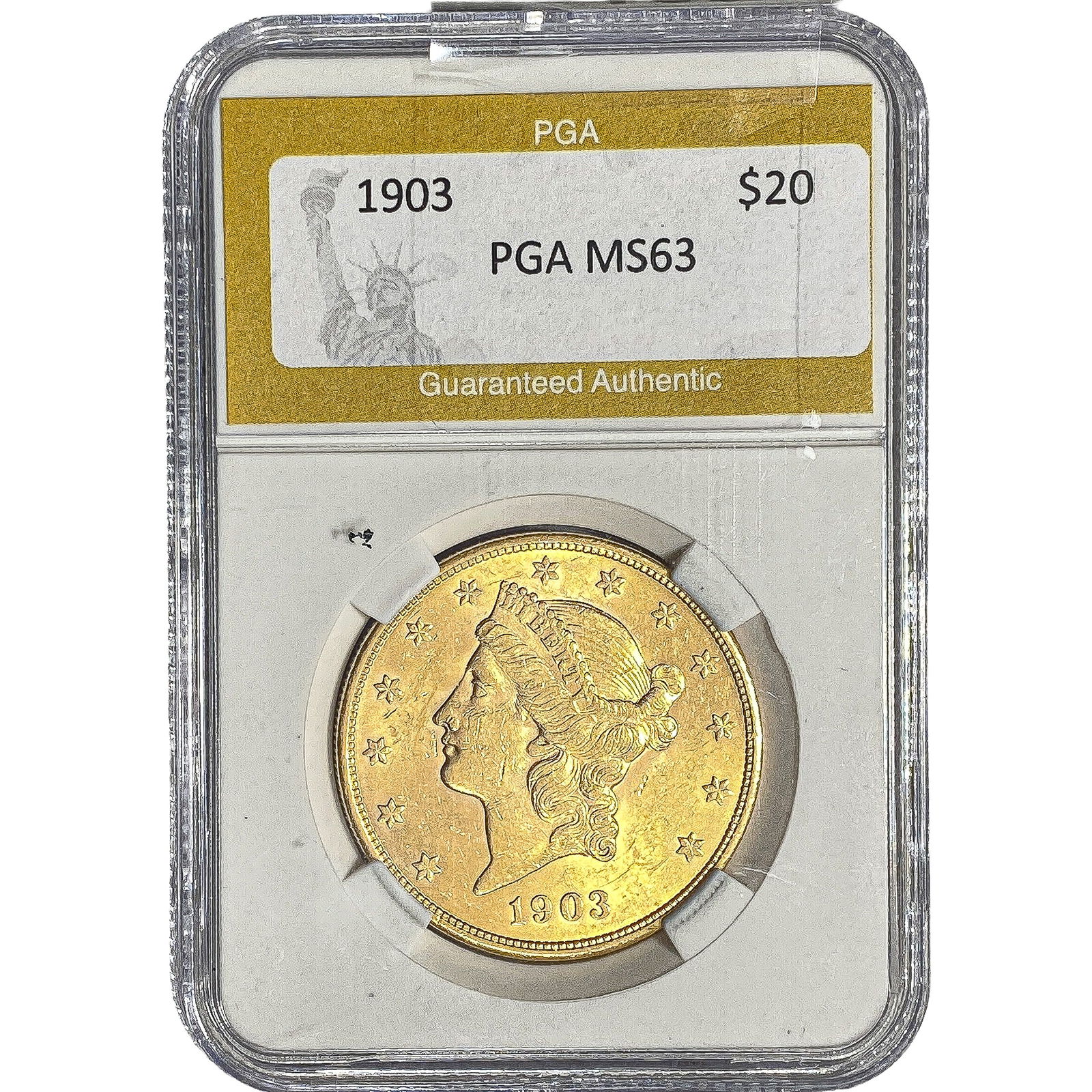 1903 $20 Gold Double Eagle PGA MS63: 1903 $20 Gold Double Eagle PGA MS63