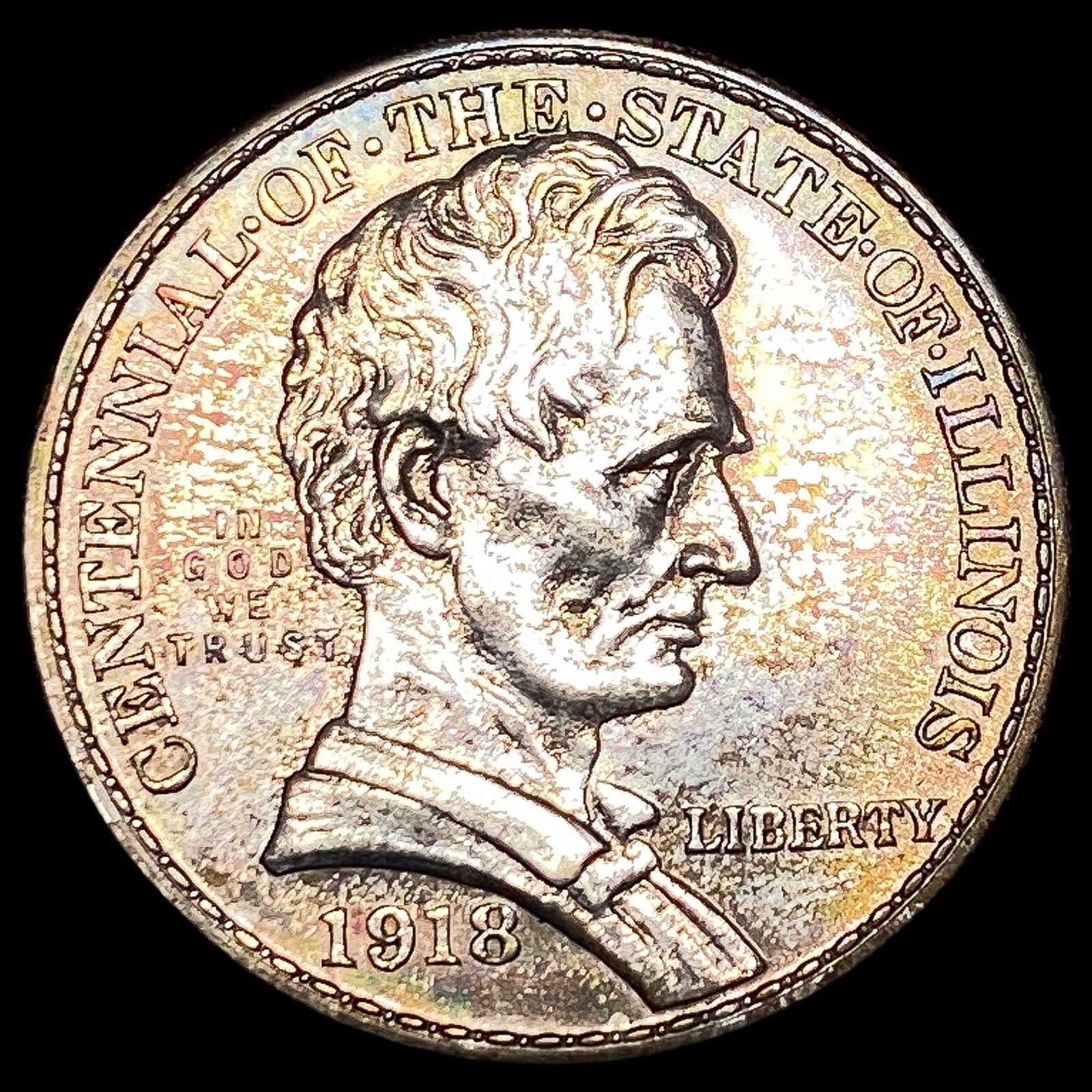 1918 Illinois Centennial Silver Half Dollar UNCIRCULATED: 1918 Illinois Centennial Silver Half Dollar UNCIRCULATED