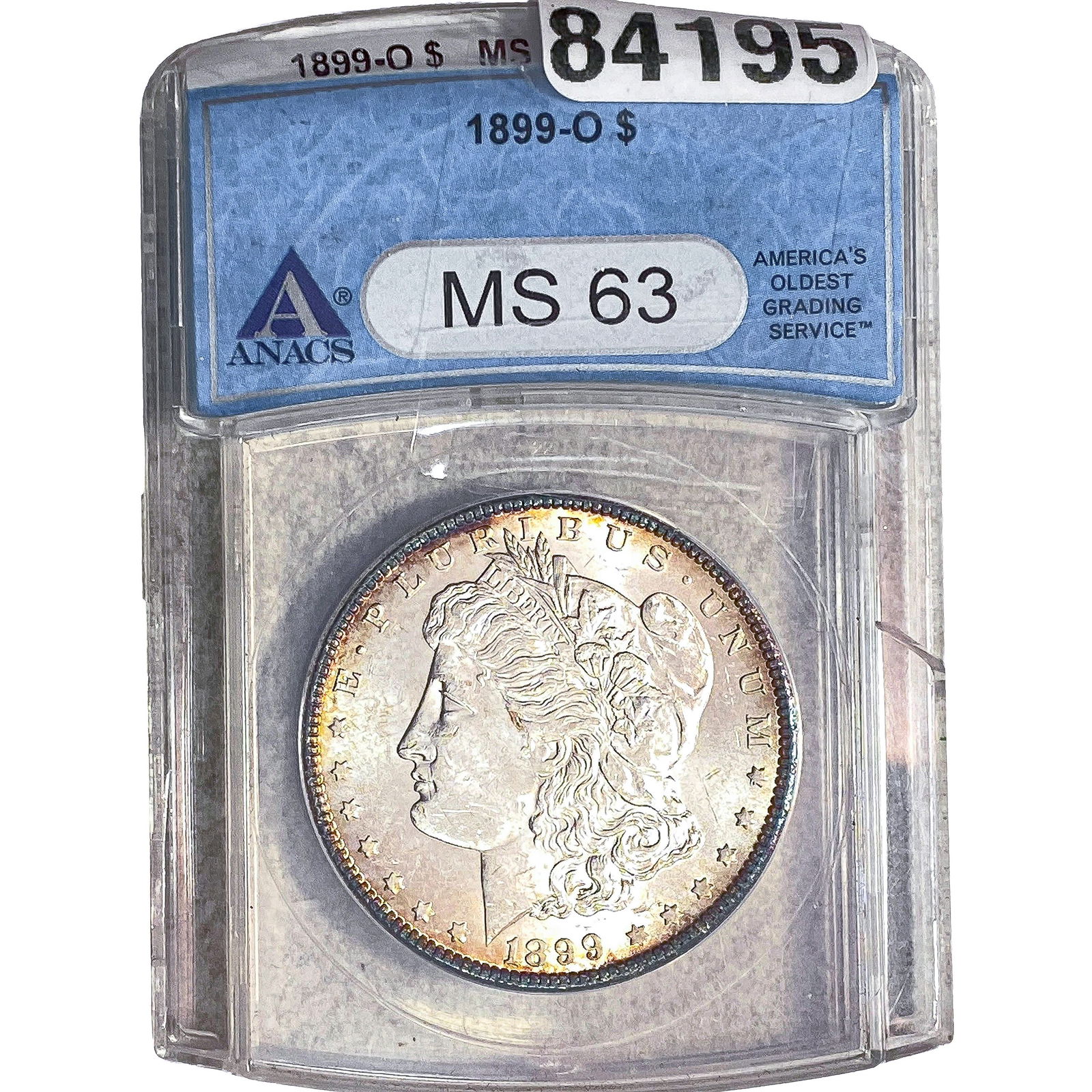 1899-O Morgan Silver Dollar ANACS MS63: 1899-O Morgan Silver Dollar ANACS MS63