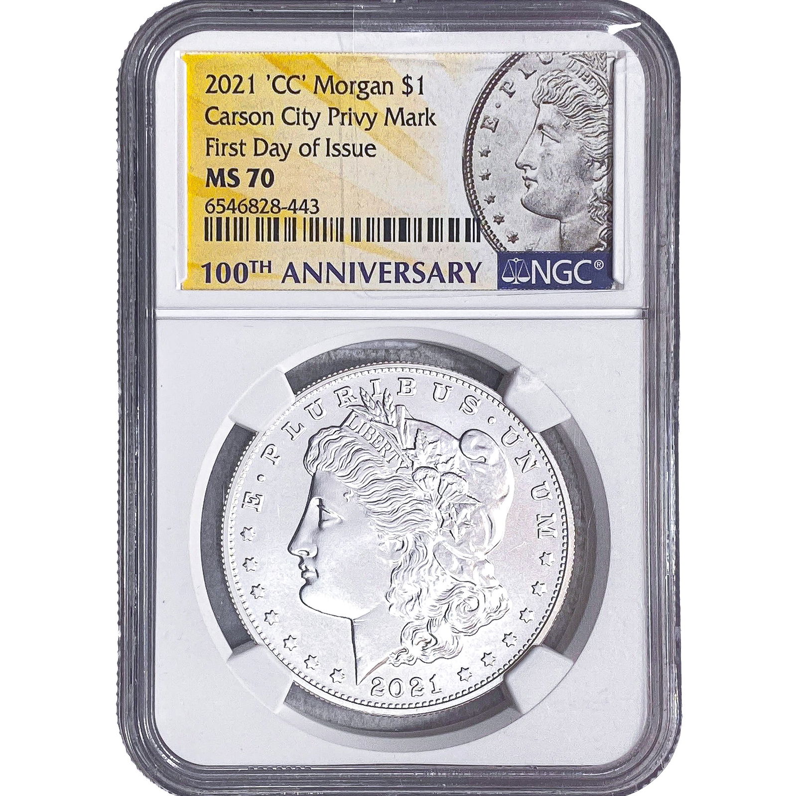 2021-'CC' Privy Morgan Silver Dollar NGC MS70: 2021-'CC' Privy Morgan Silver Dollar NGC MS70