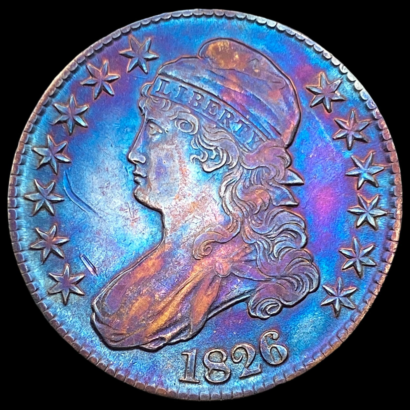 1826 Capped Bust Half Dollar CLOSELY UNCIRCULATED (1 of 2)