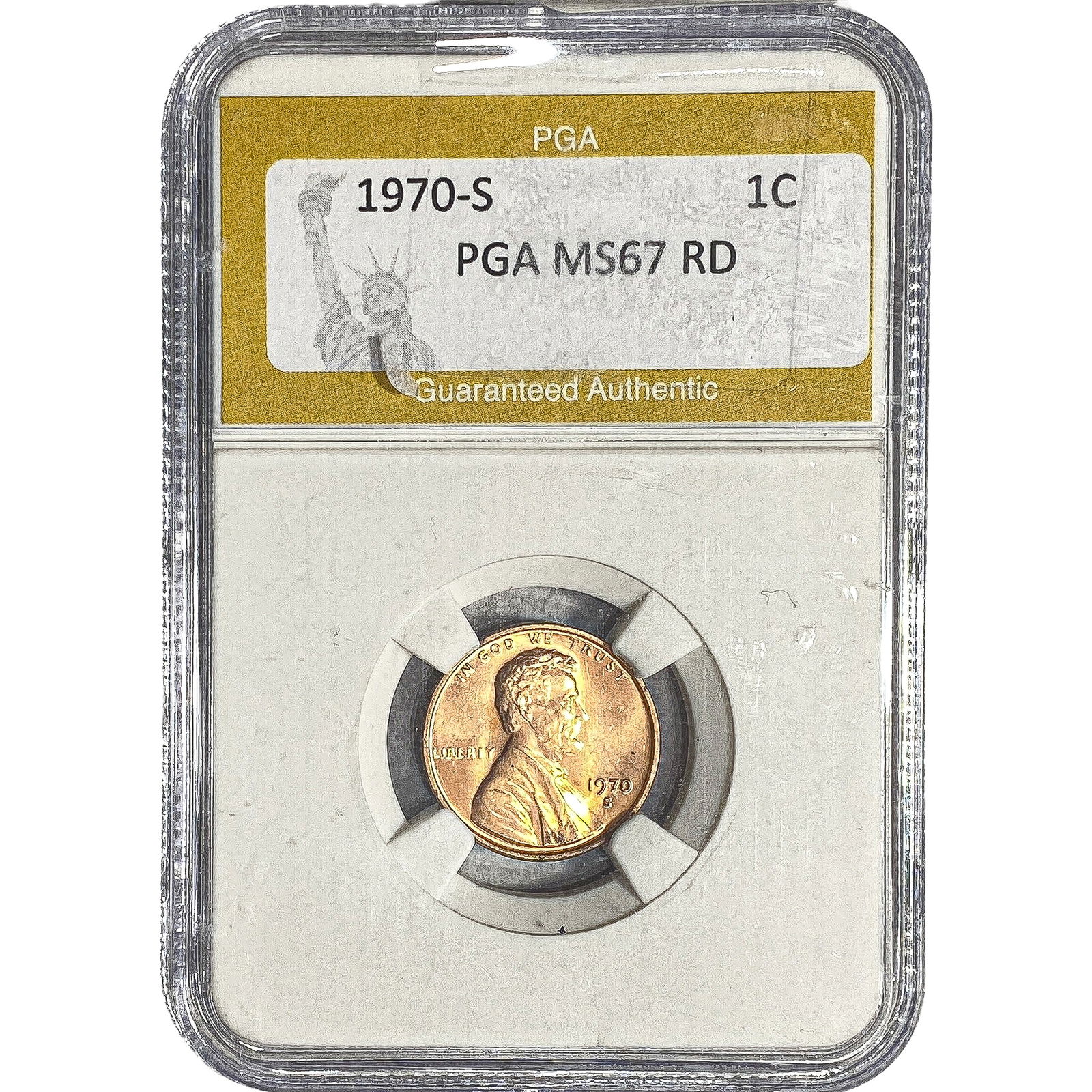 1970-S Lincoln Memorial Cent PGA MS67 RD: 1970-S Lincoln Memorial Cent PGA MS67 RD