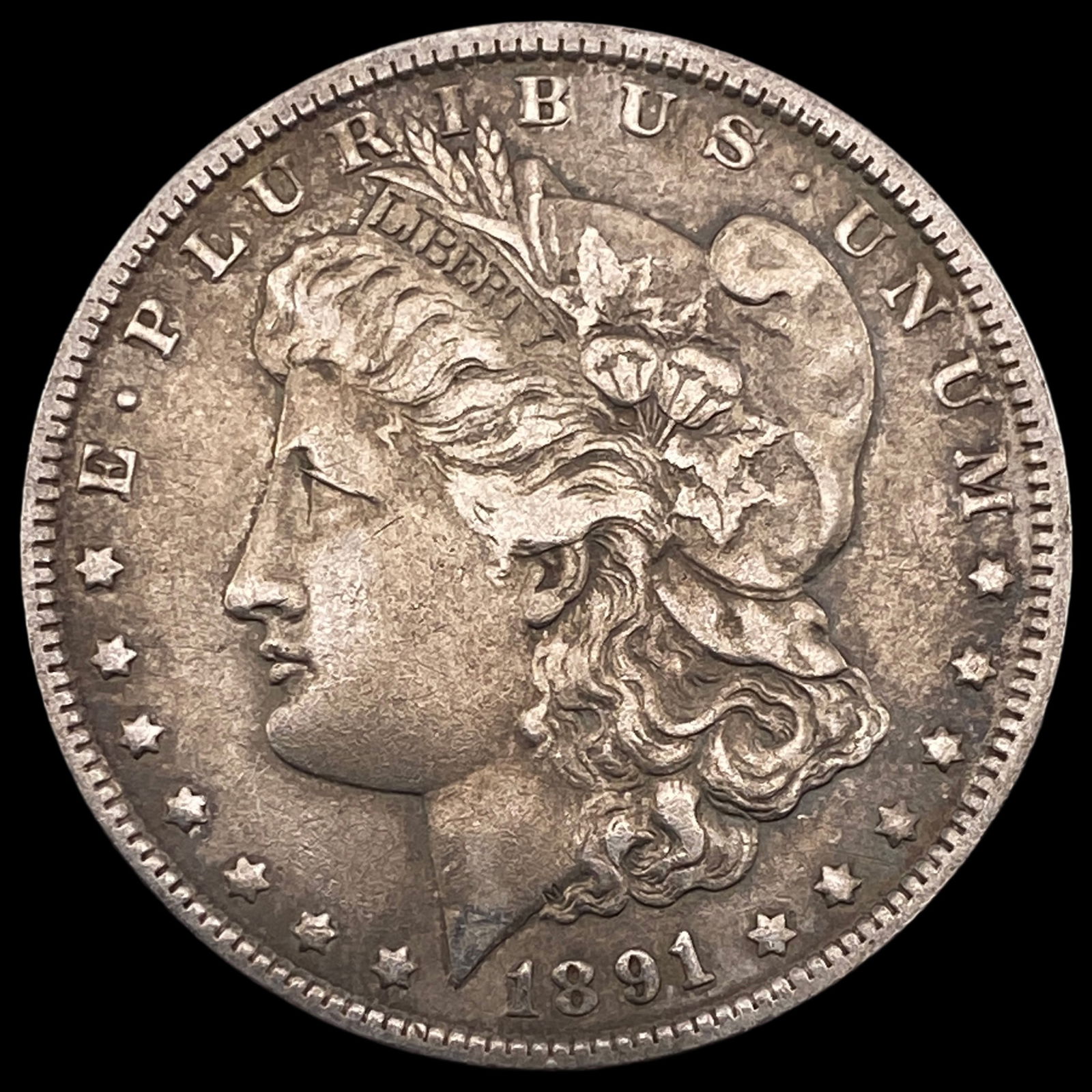 1891-O Silver Morgan Dollar ABOUT UNCIRCULATED: 1891-O Silver Morgan Dollar ABOUT UNCIRCULATED