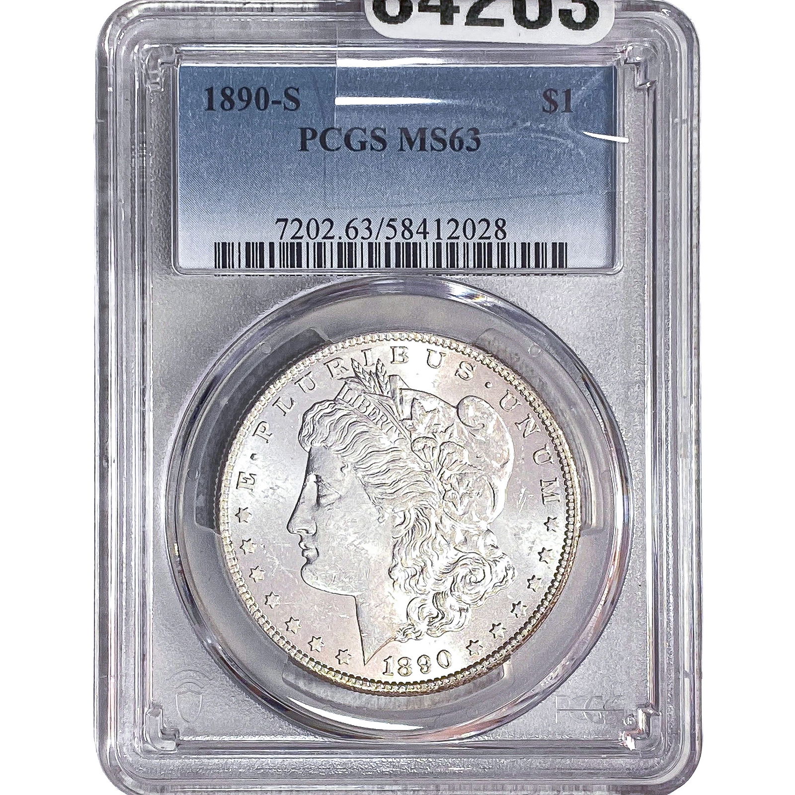 1890-S Morgan Silver Dollar PCGS MS63 (1 of 2)