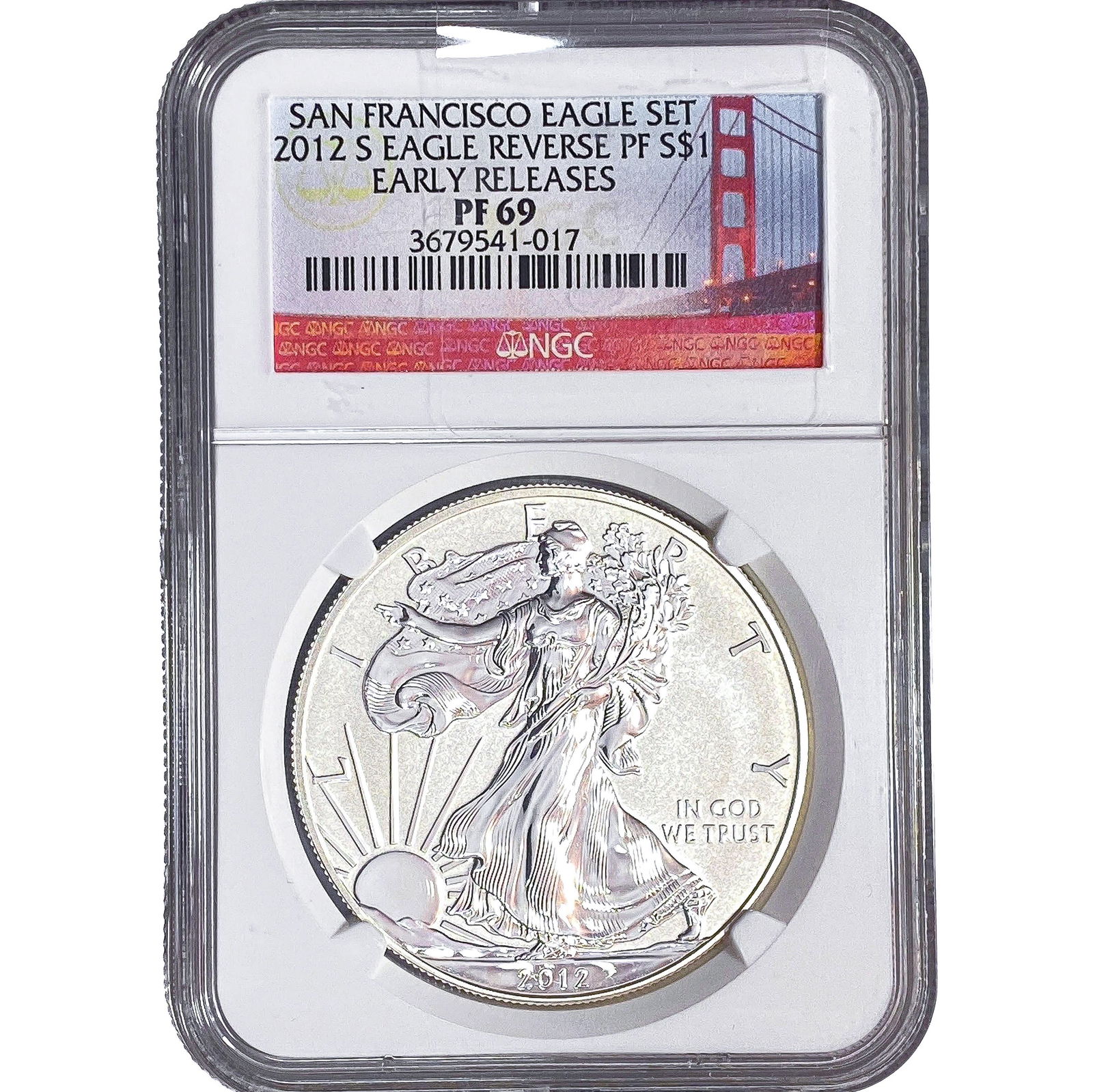 2021-S Silver Eagle NGC PF69 Reverse PF: 2021-S Silver Eagle NGC PF69 Reverse PF