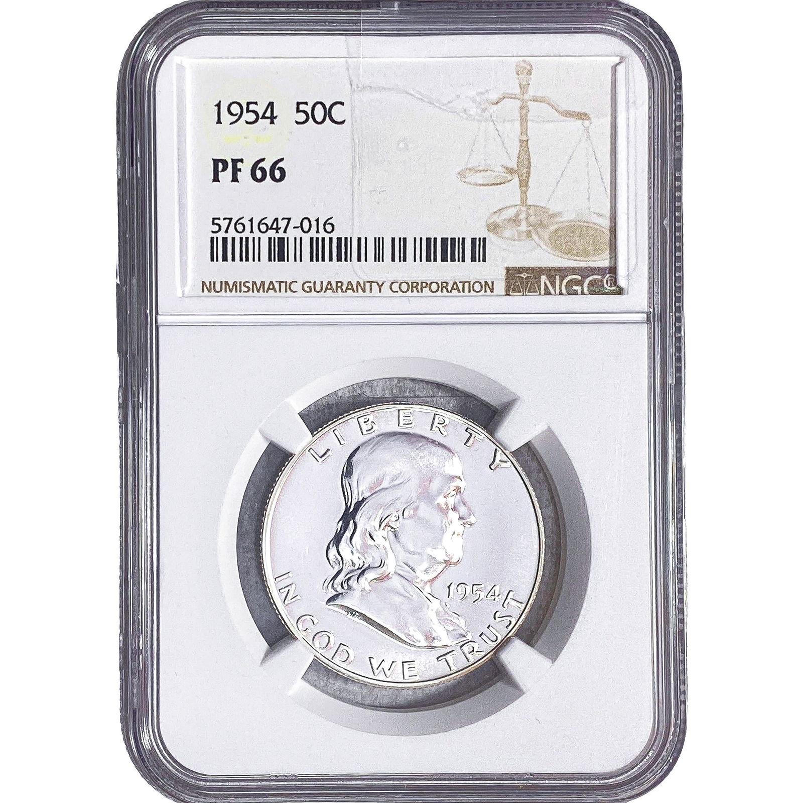 1954 Franklin Half Dollar NGC PF66 (1 of 2)