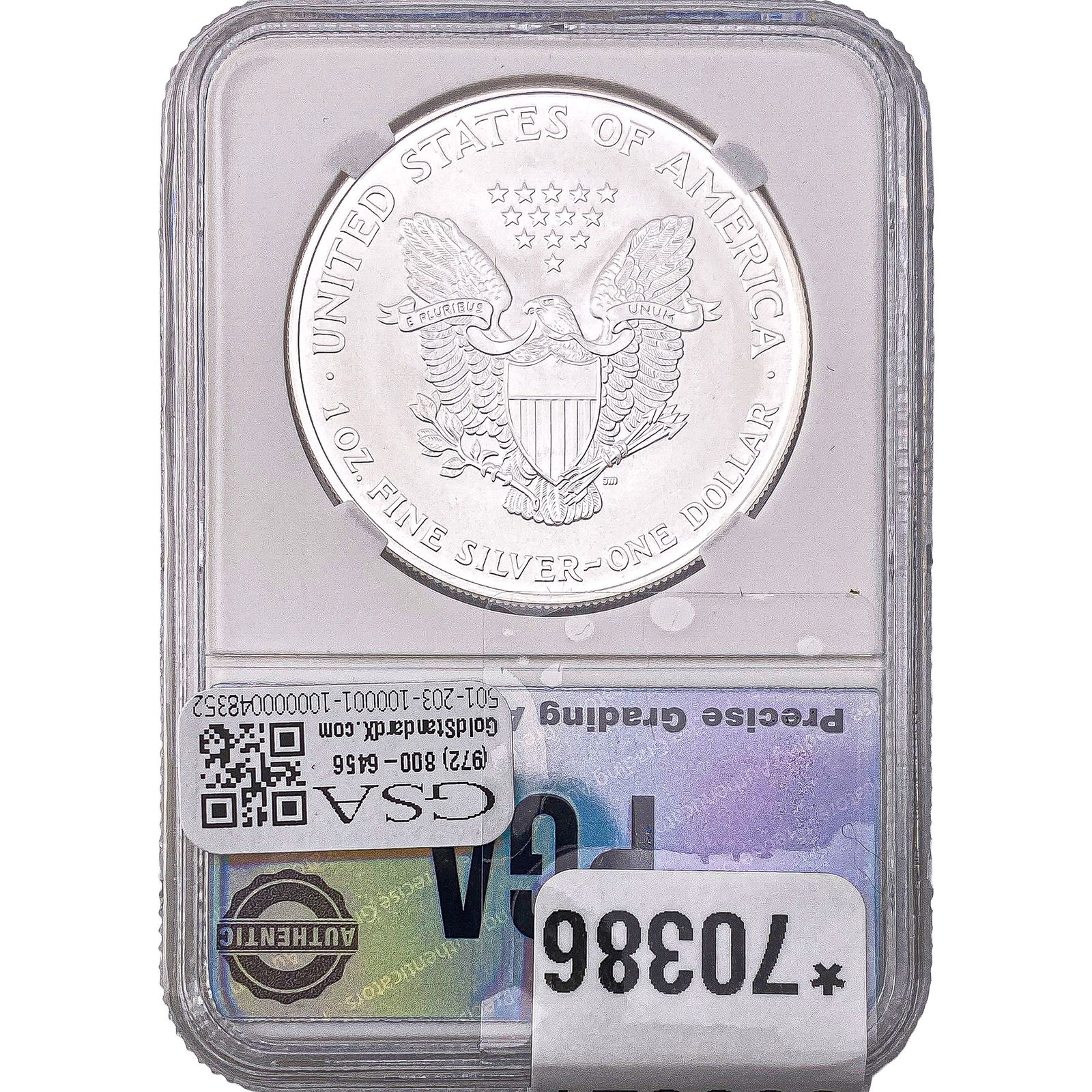 2003 Silver Eagle PGA MS70 - 2