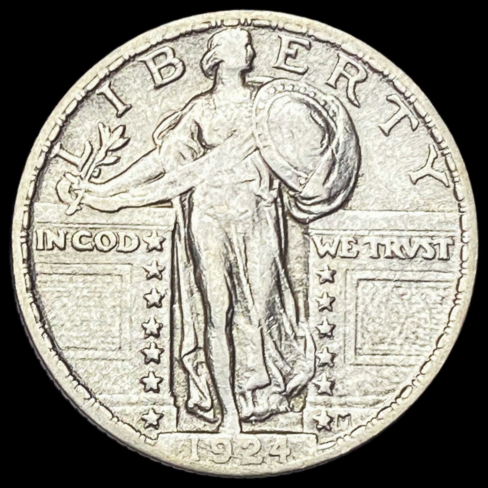 1924 Standing Liberty Quarter ABOUT UNCIRCULATED (1 of 2)