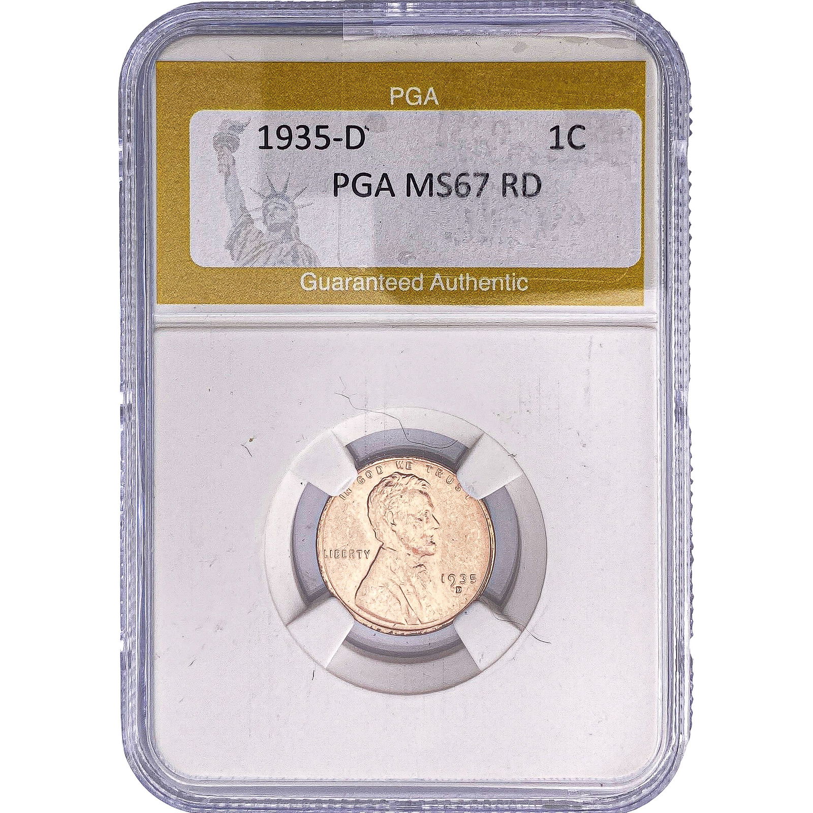 1935-D Wheat Cent PGA MS67 RD (1 of 2)