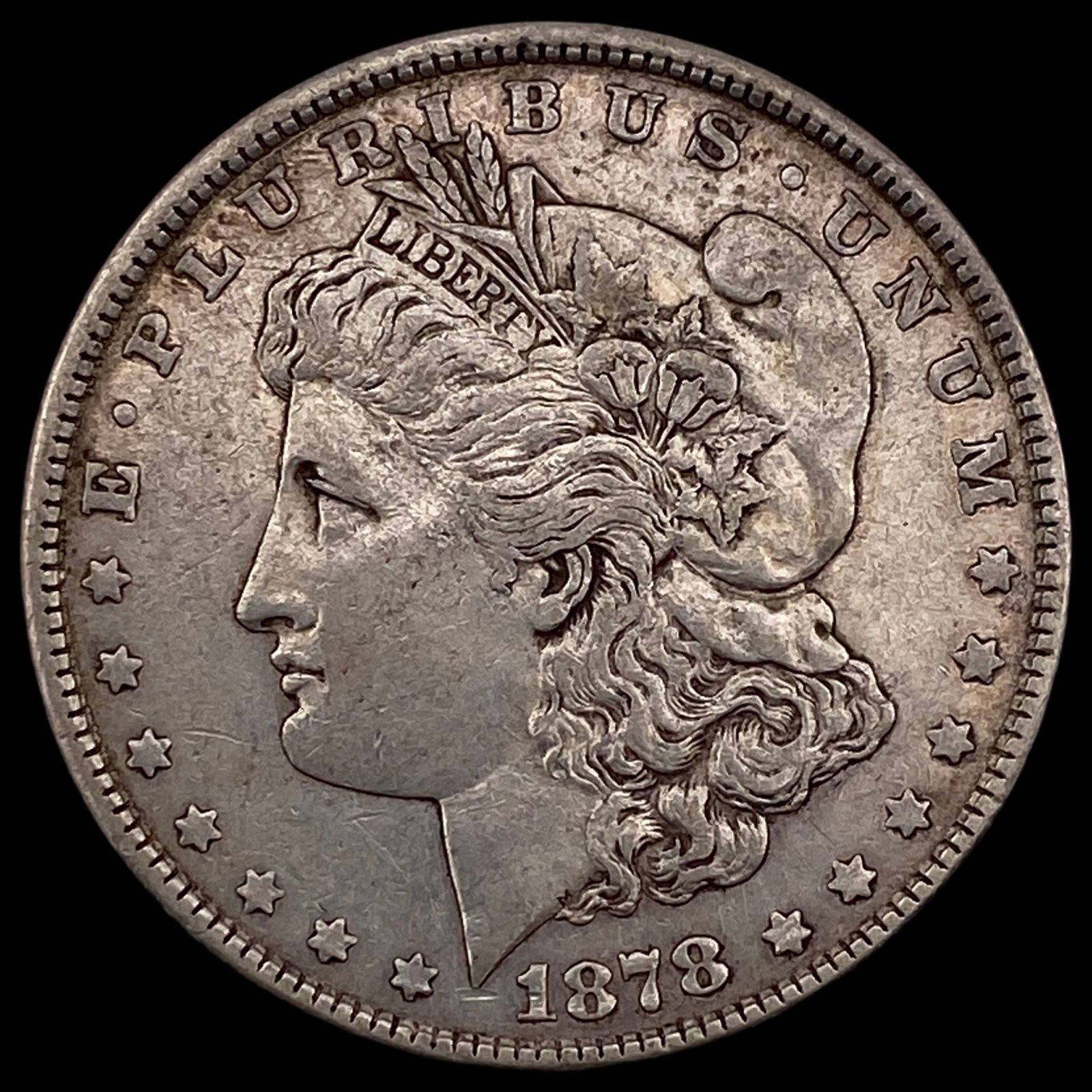 1878 Silver Morgan Dollar NEARLY UNCIRCULATED: 1878 Silver Morgan Dollar NEARLY UNCIRCULATED