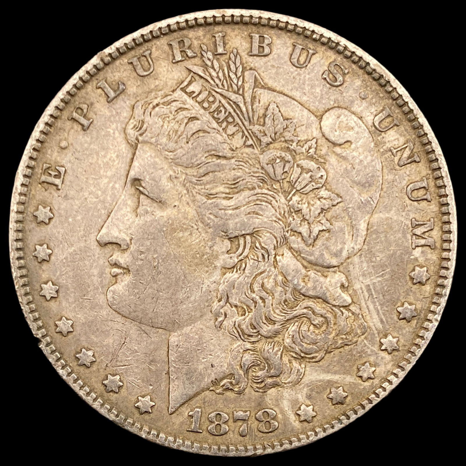 1878 Silver Morgan Dollar NEARLY UNCIRCULATED: 1878 Silver Morgan Dollar NEARLY UNCIRCULATED