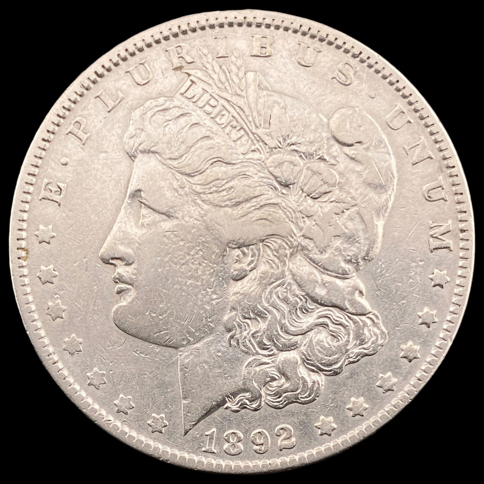 1892 Silver Morgan Dollar NEARLY UNCIRCULATED (1 of 2)